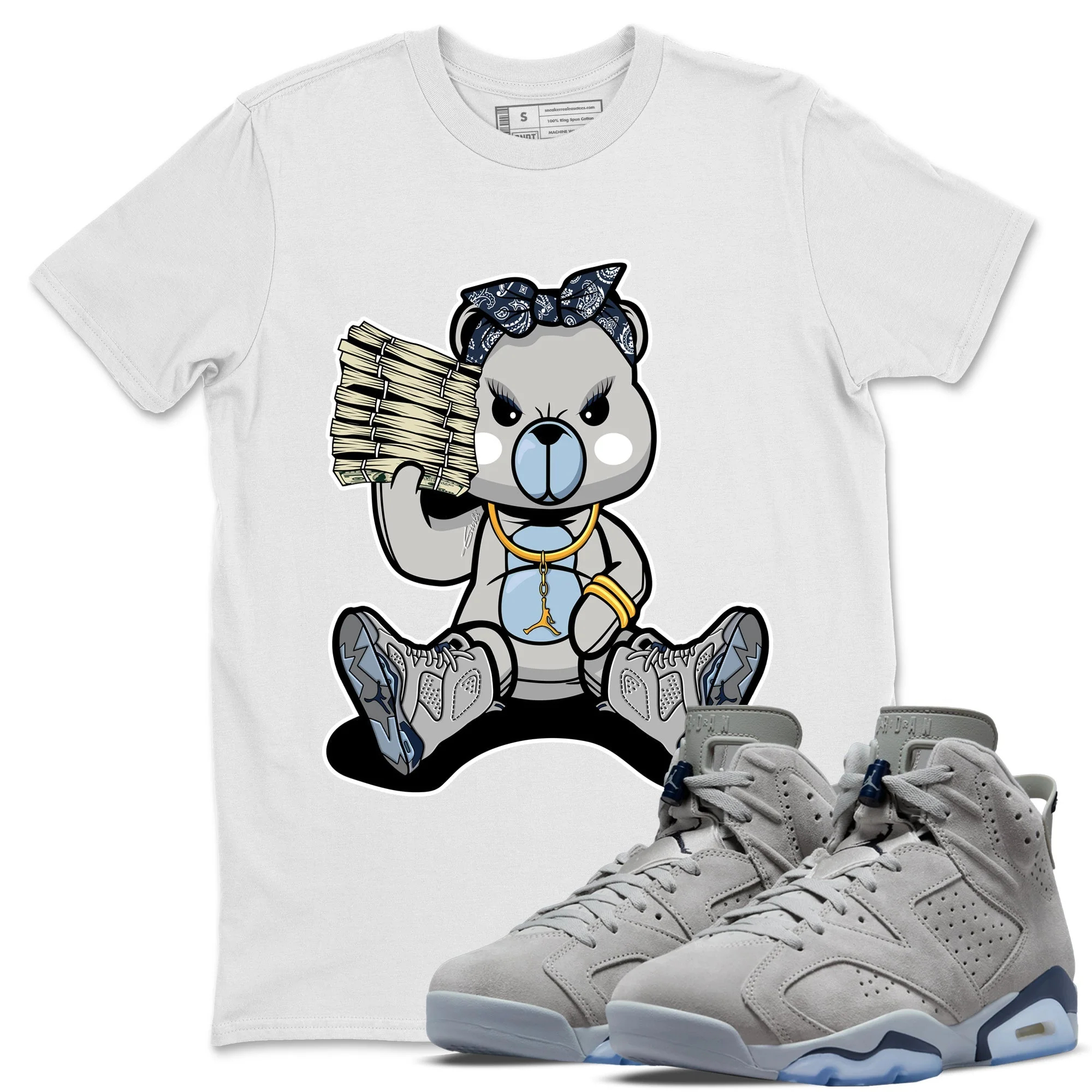 Bad Baby Bear Unisex Tops - Air Jordan 6 Georgetown