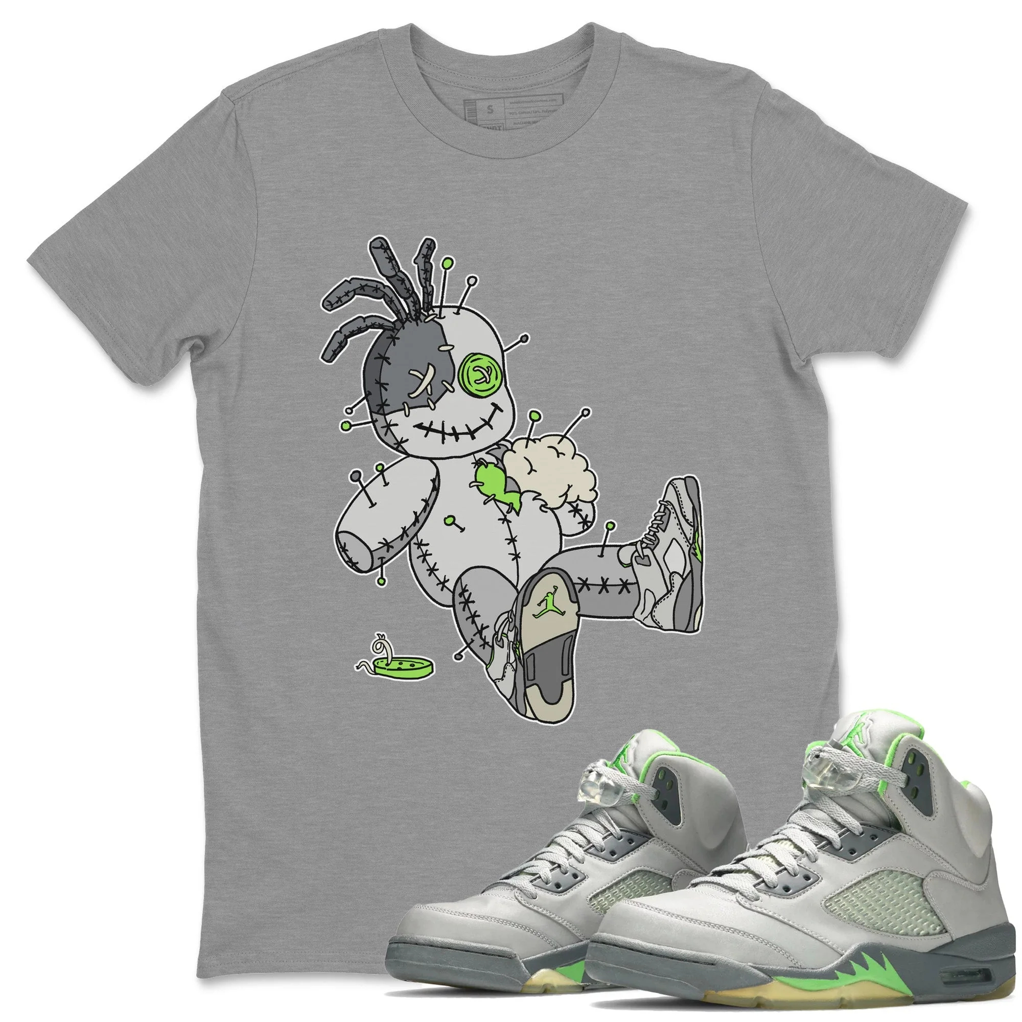 Voodoo Doll Unisex Tops - Air Jordan 5 Green Bean