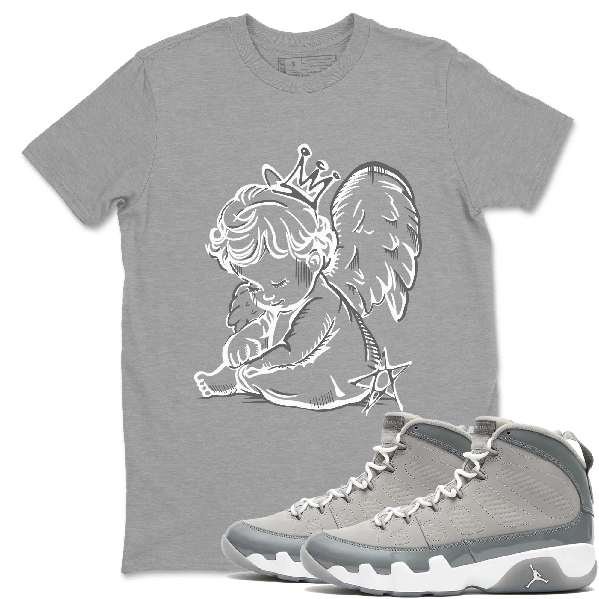 Neon Angel Sneaker Tees - Air Jordan 9 Cool Grey