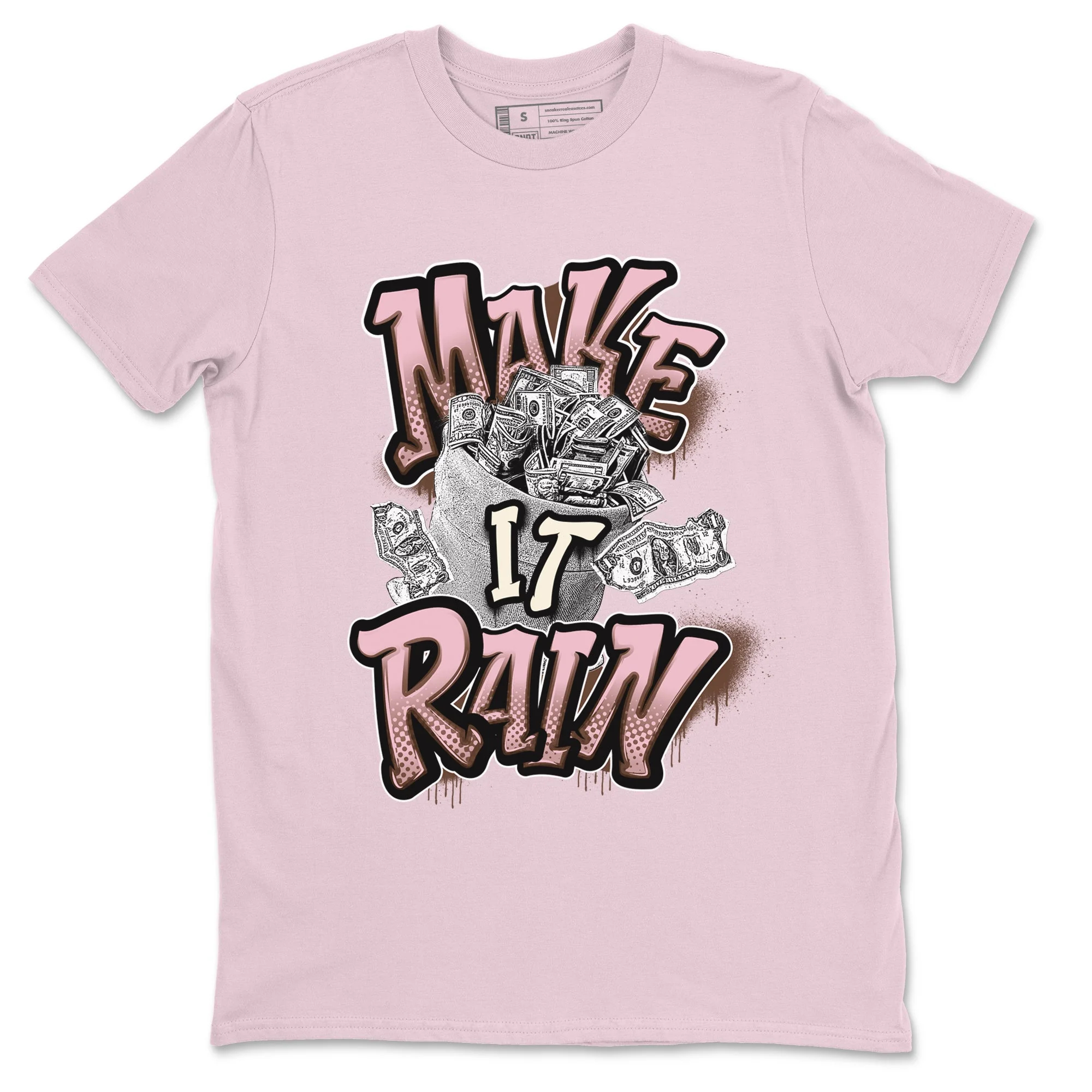 Make It Rain Money Sneaker Tees - Dunk Cacao Wow And Pink Foam