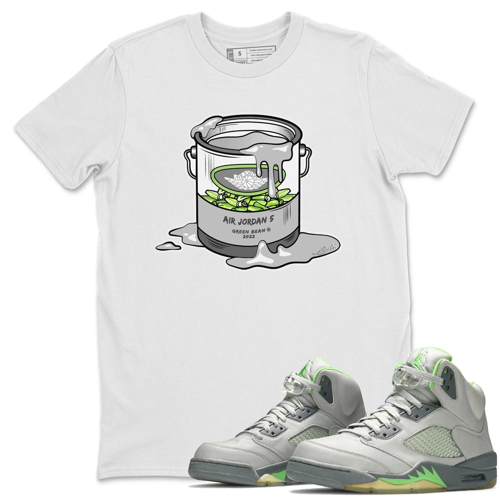 Bucket Unisex Tops - Air Jordan 5 Green Bean
