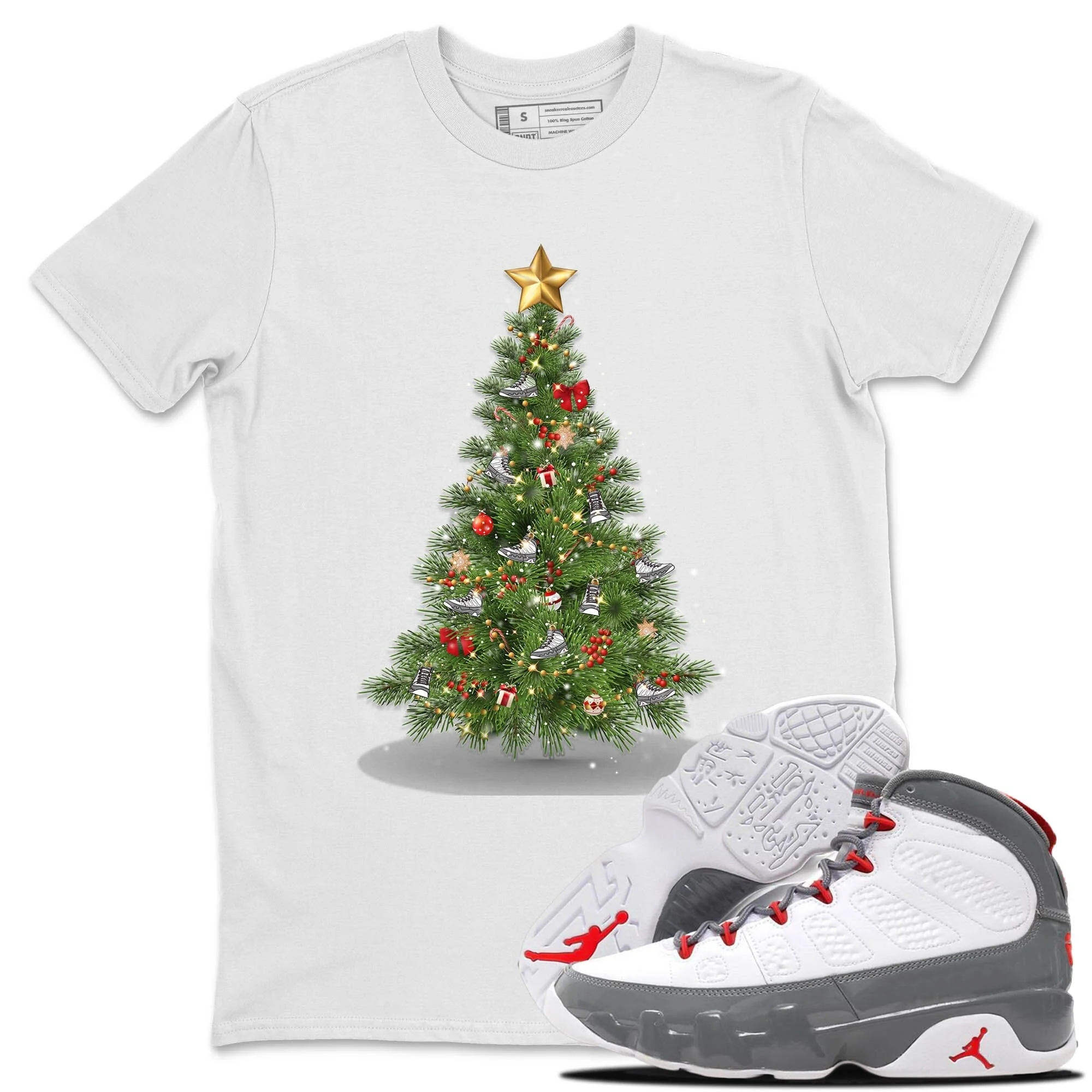 Christmas Tree Unisex Tops - Air Jordan 9 Fire Red