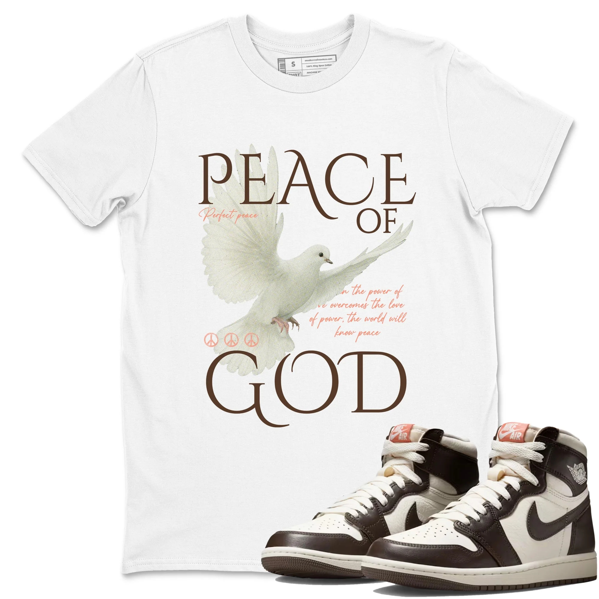 Peace of God Sneaker Tees - Air Jordan 1 Baroque Brown