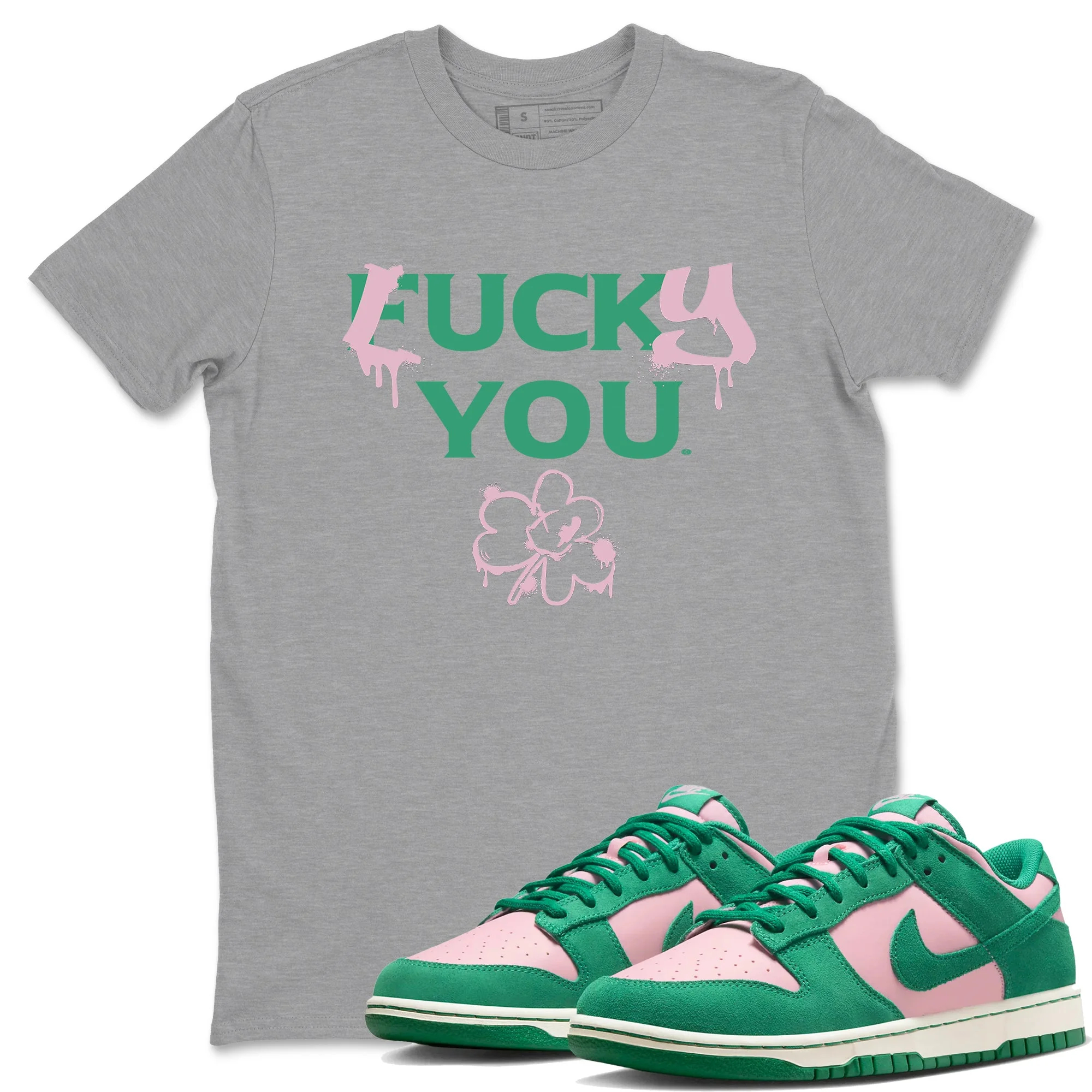 Lucky You Sneaker Tees - Dunk Medium Soft Pink Malachite