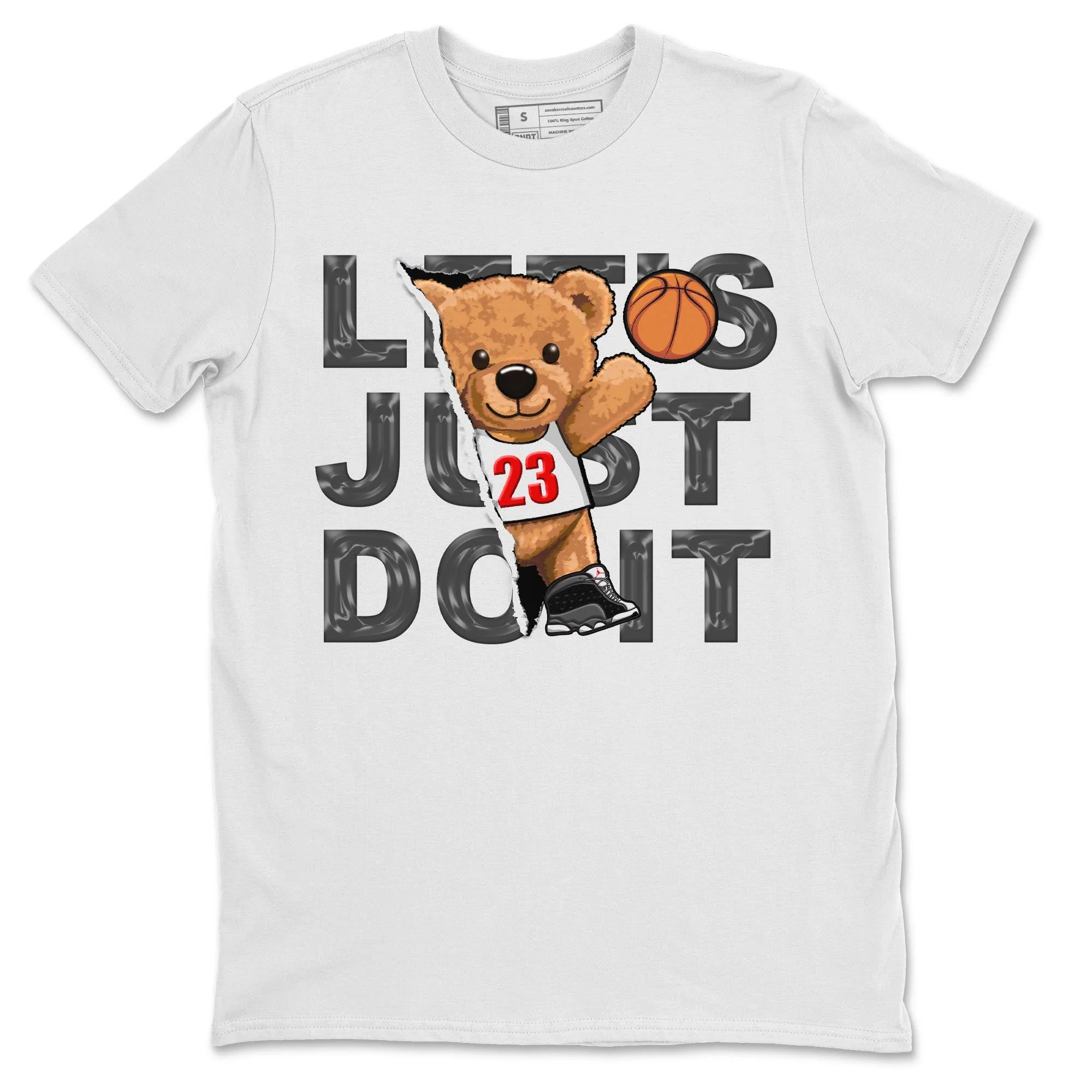 Rip Out Bear Unisex Tops - Air Jordan 13 Black Flint