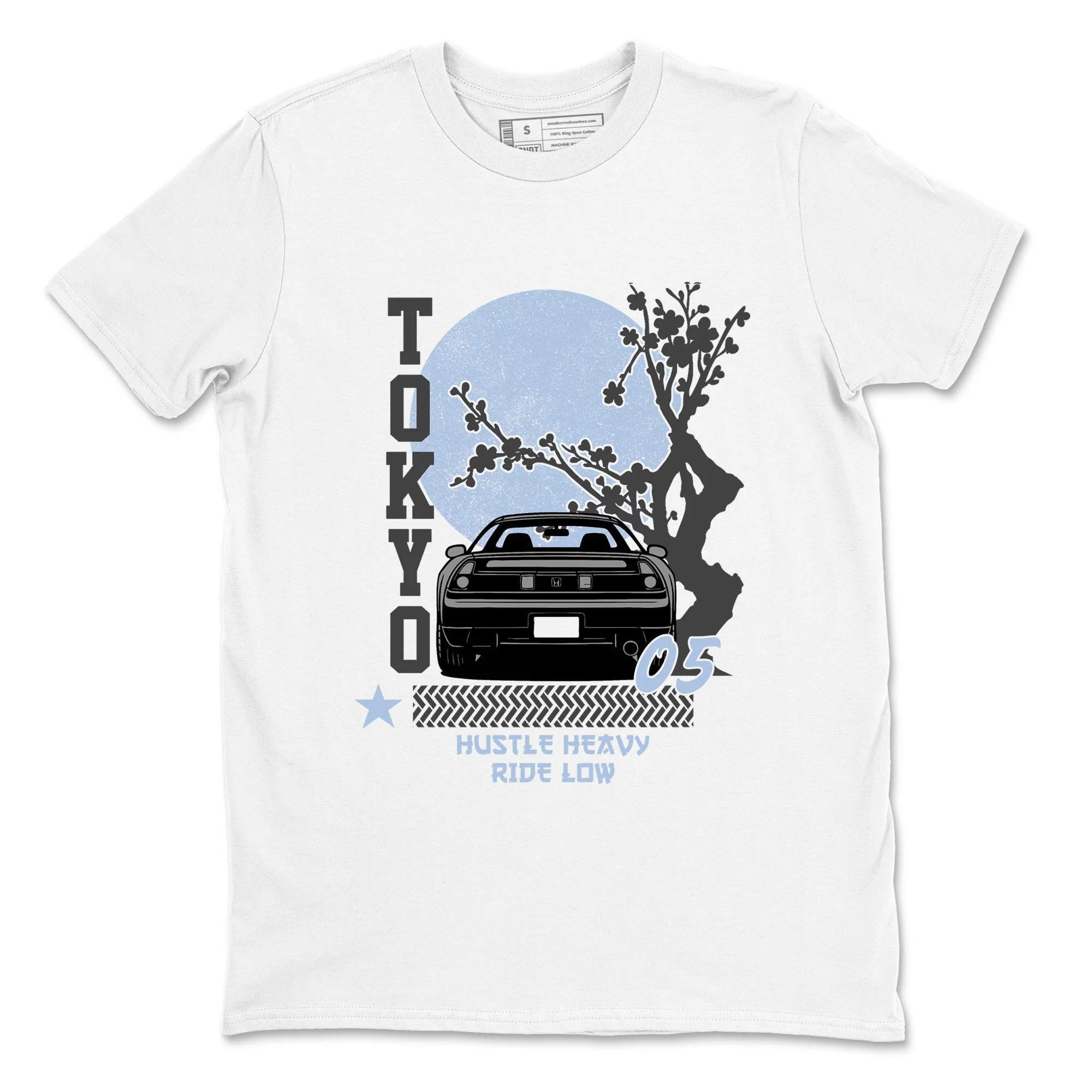 Tokyo Drift Sneaker Tees - Air Jordan 5 Wolf Grey