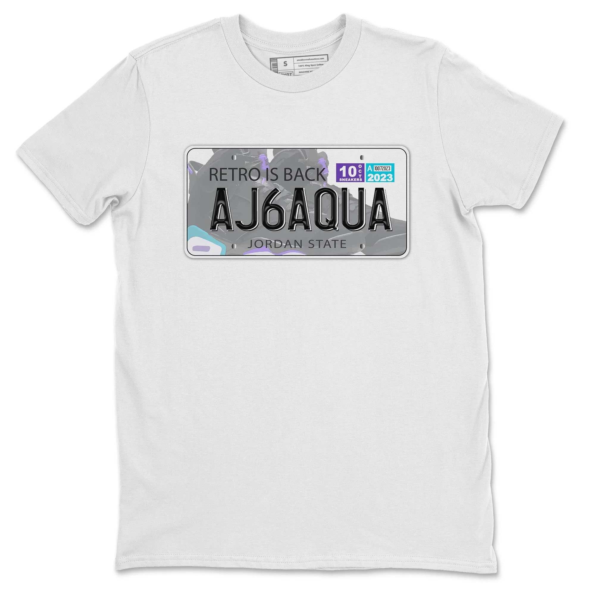 Jordan Plate Sneaker Tee - Air Jordan 6 Aqua