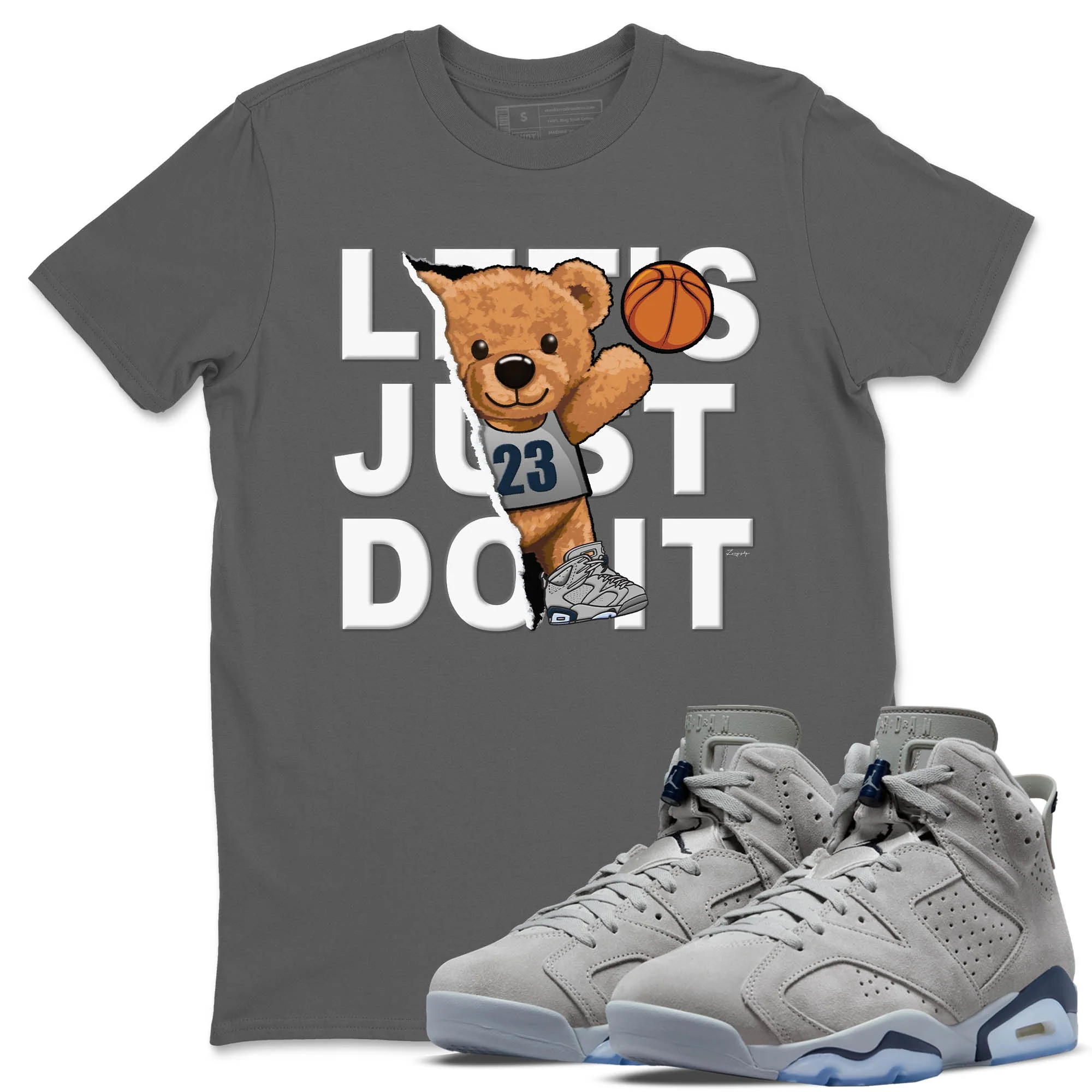 Rip Out Bear Unisex Tops - Air Jordan 6 Georgetown