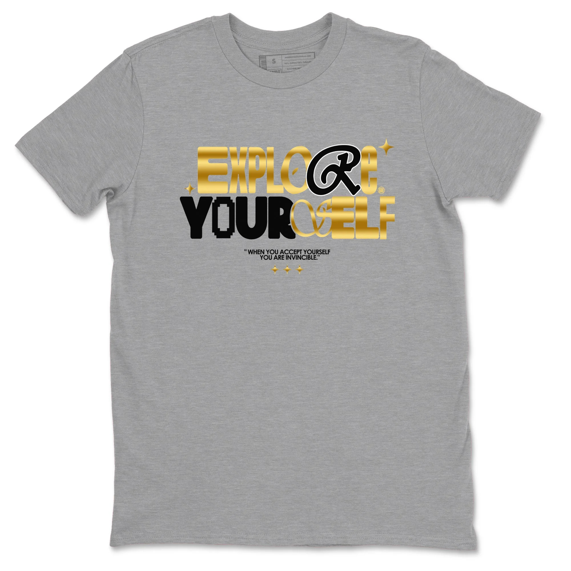 Explore Yourself Sneaker Tees - Air Jordan 1 Black Metallic Gold