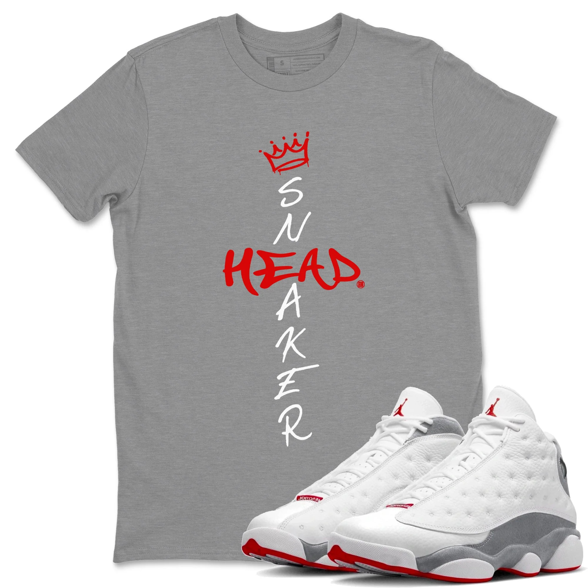 Cross Sneakerhead Unisex Tops - Air Jordan 13 Wolf Grey