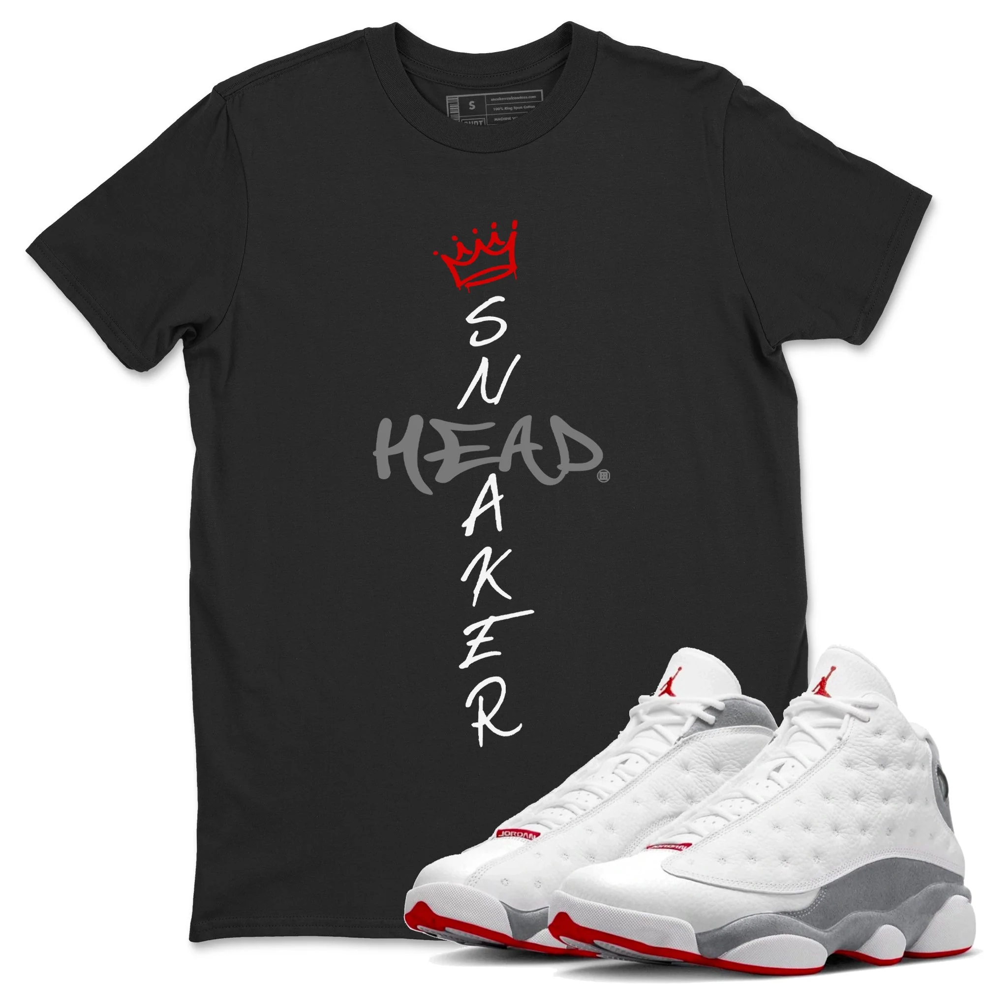 Cross Sneakerhead Unisex Tops - Air Jordan 13 Wolf Grey