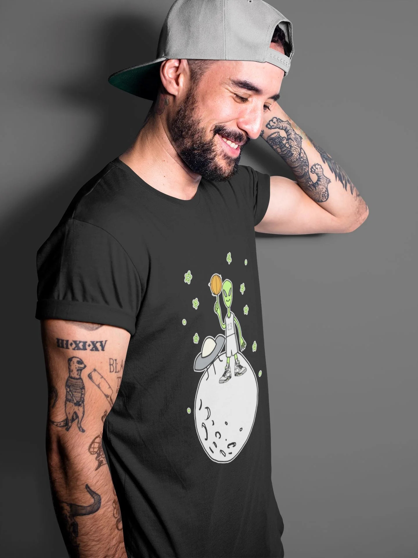 Basketball Alien Unisex Tops - Air Jordan 5 Green Bean