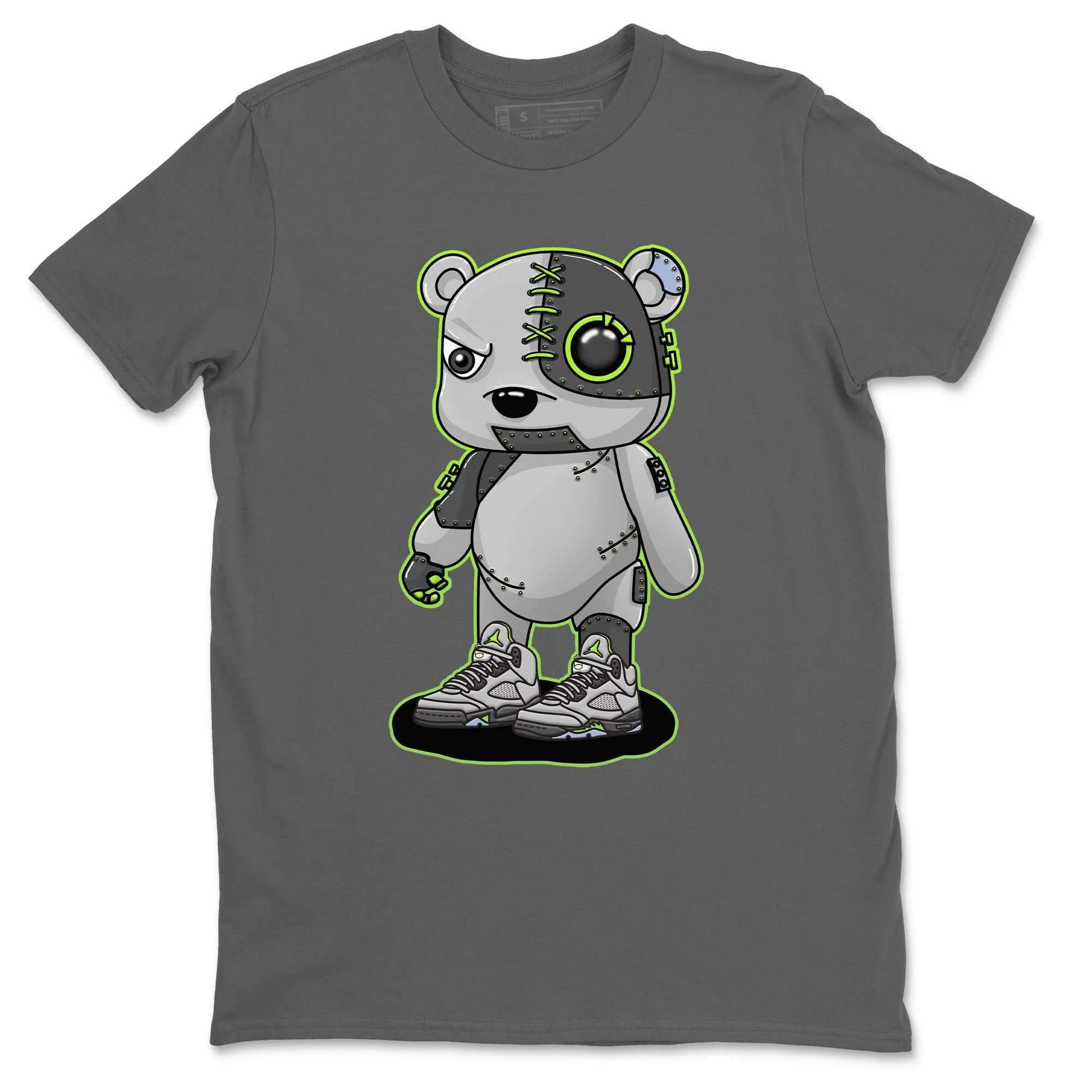 Cyborg Bear Unisex Tops - Air Jordan 5 Green Bean