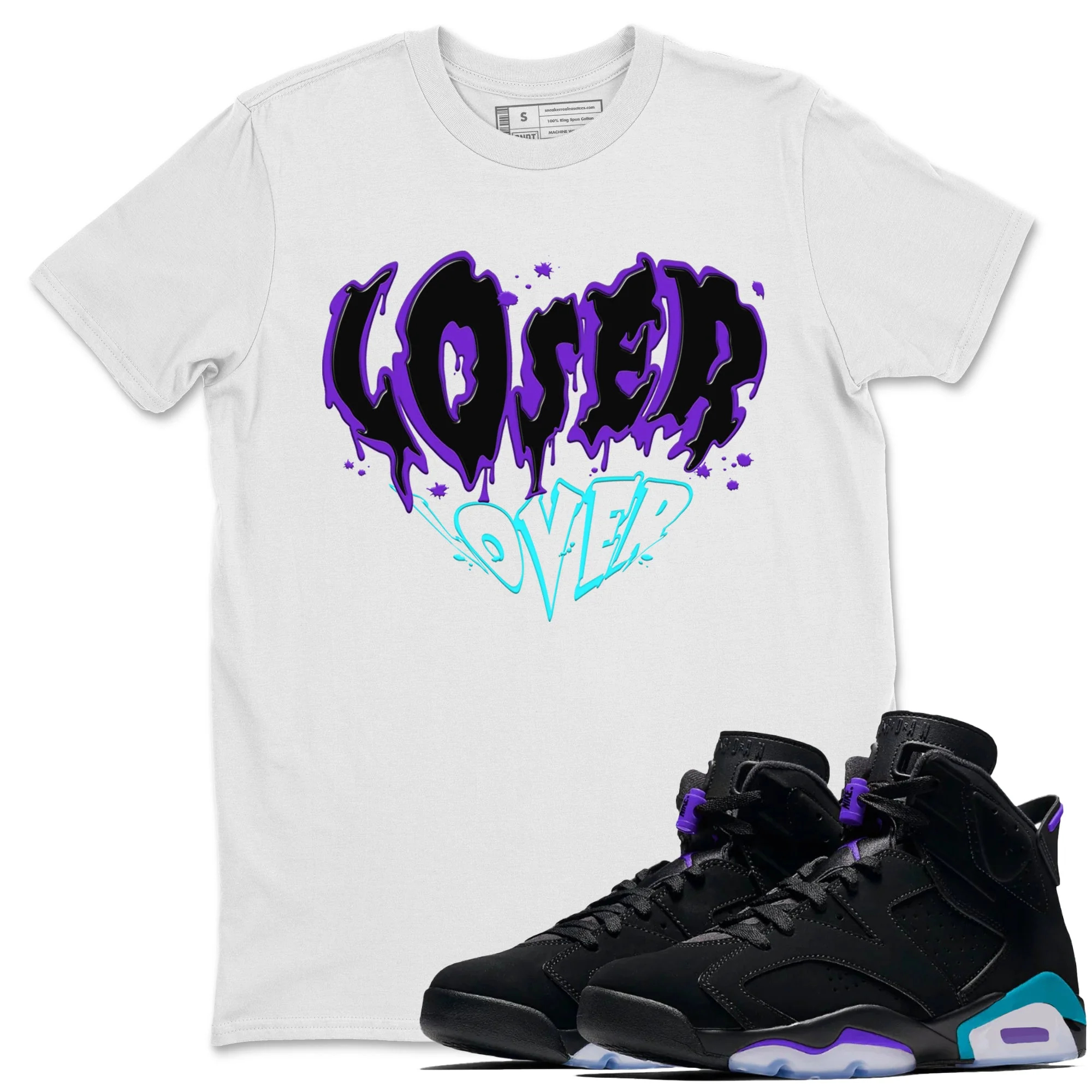 Melting Loser Lover Sneaker Tee - Air Jordan 6 Aqua