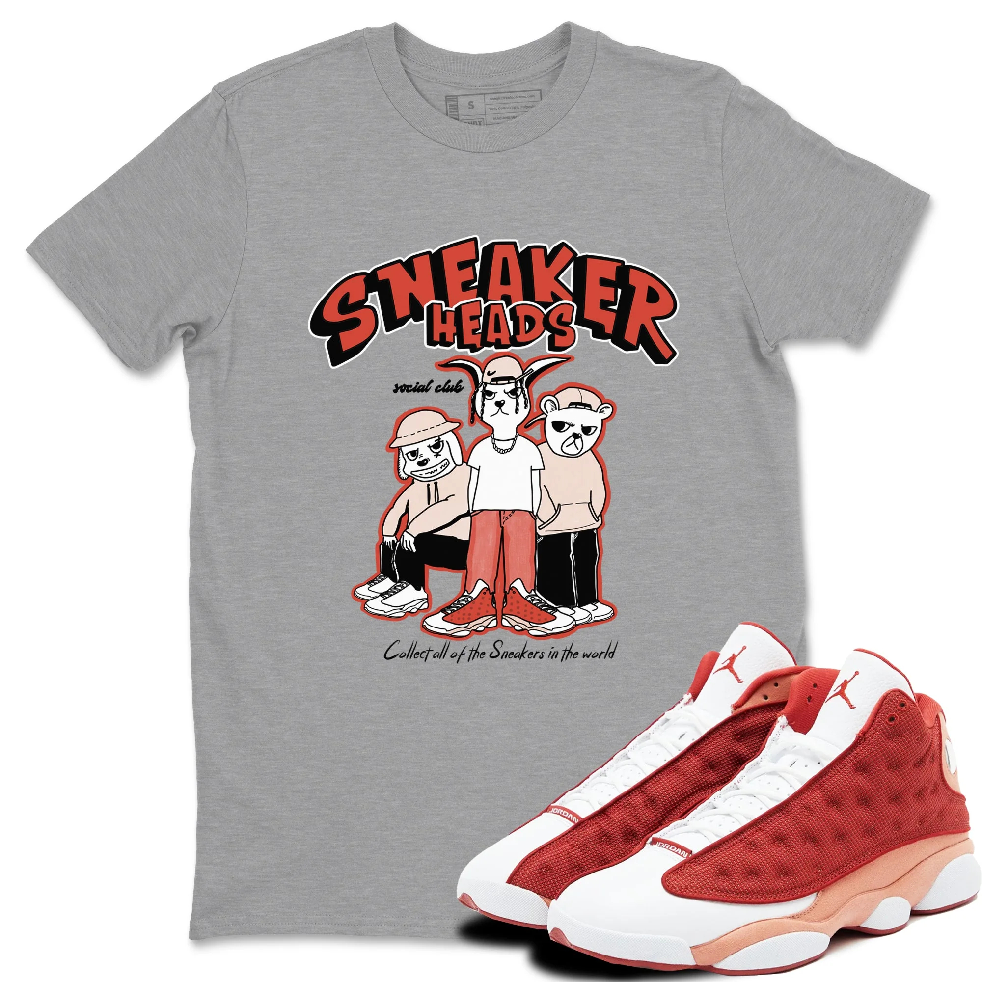 Sneakerheads Social Club Sneaker Tees - Air Jordan 13 Dune Red