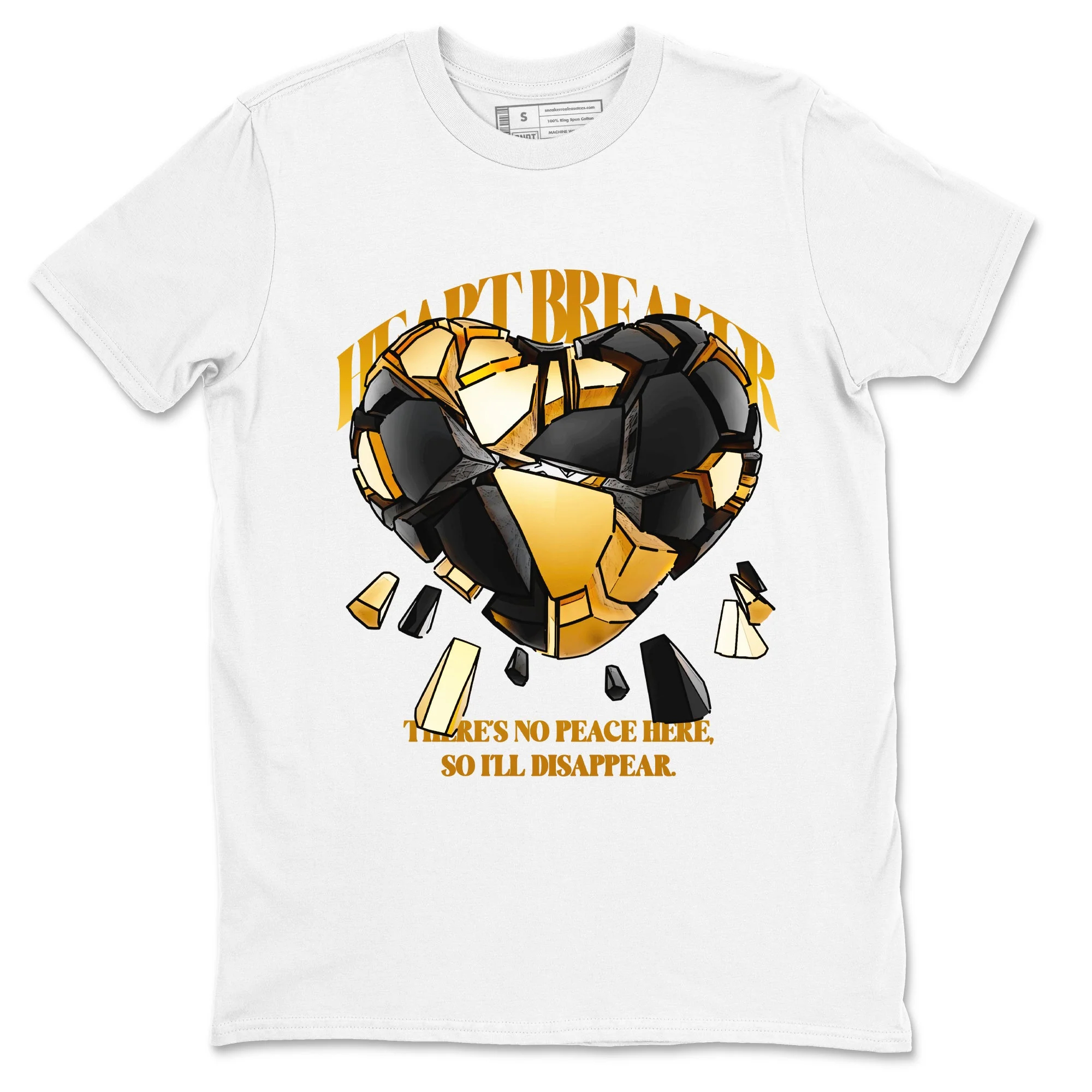 Heart Breaker Sneaker Tees - Air Jordan 1 Black Metallic Gold