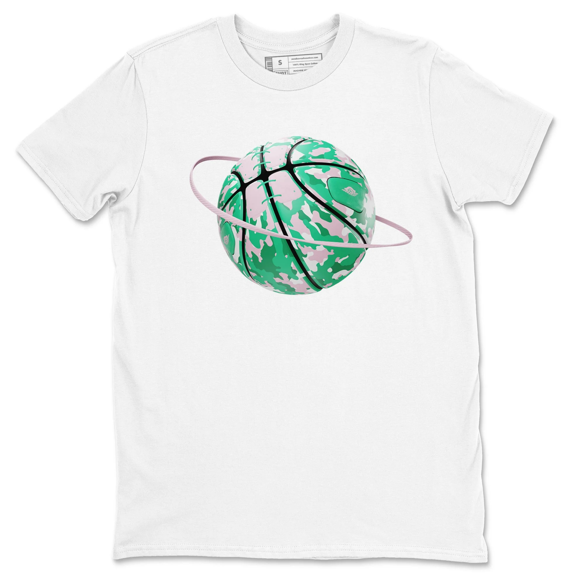 Camo Basketball Planet Sneaker Tees - Dunk Medium Soft Pink Malachite