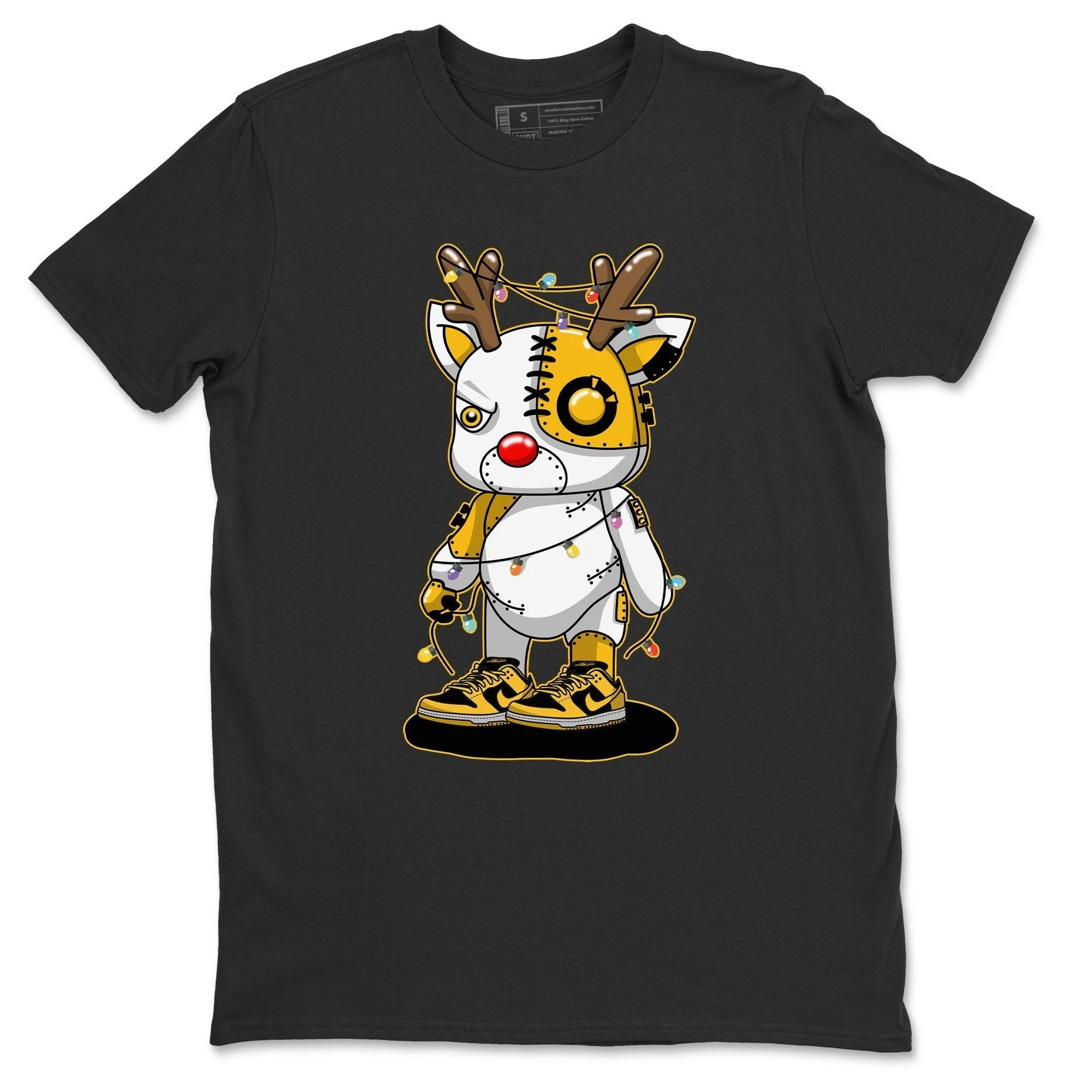 Cyborg Reindeer Unisex Tops - Dunk Championship Goldenrod