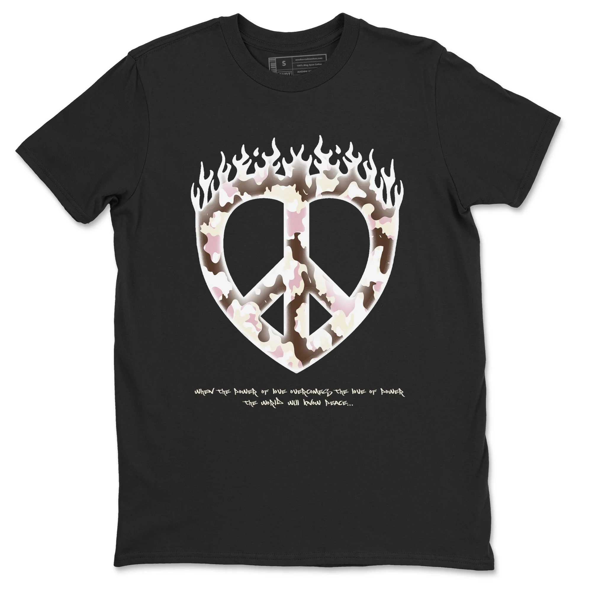 Love Peace Sneaker Tees - Dunk Cacao Wow And Pink Foam