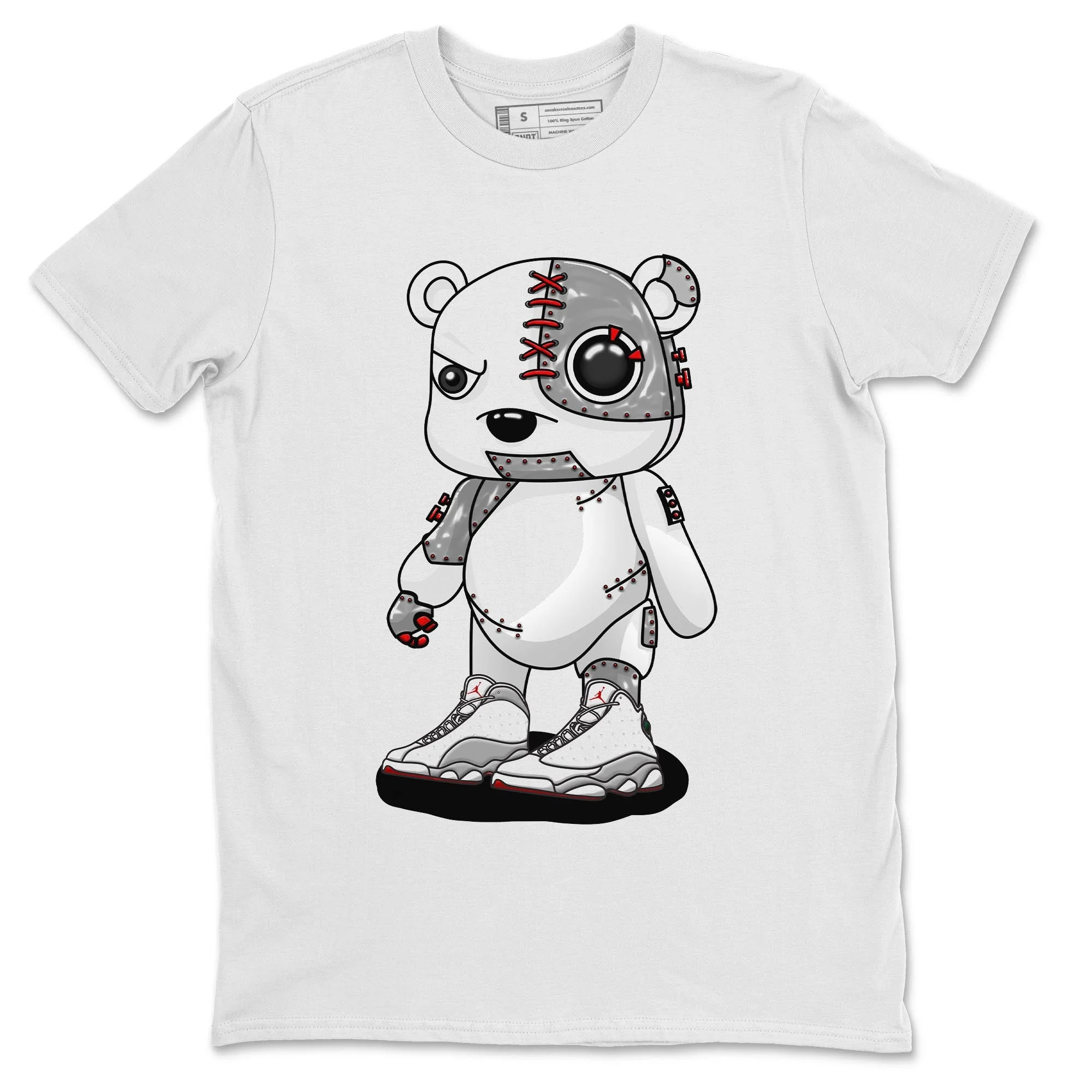 Cyborg Bear Unisex Tops - Air Jordan 13 Wolf Grey