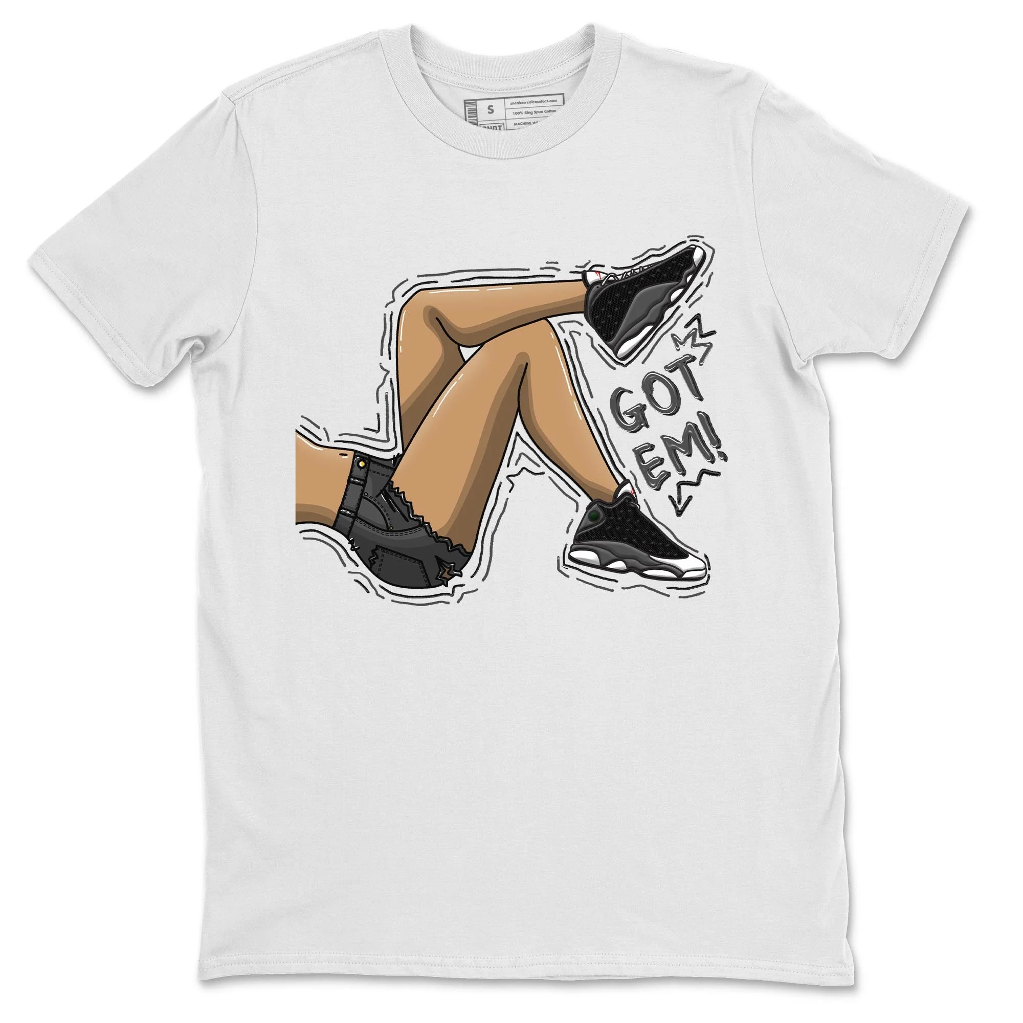 Got Em Legs Unisex Tops - Air Jordan 13 Black Flint