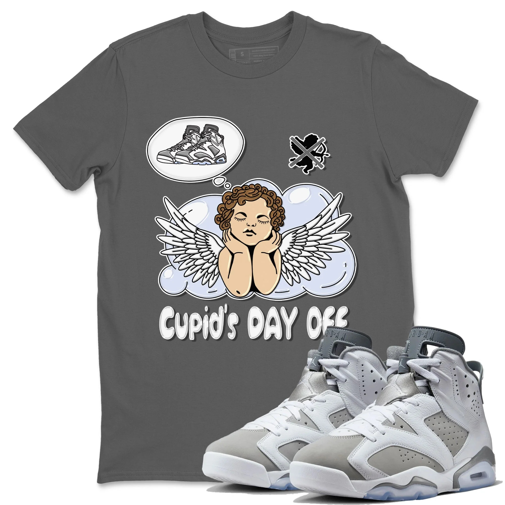 Cupids Day Off Unisex Tops - Air Jordan 6 Cool Grey