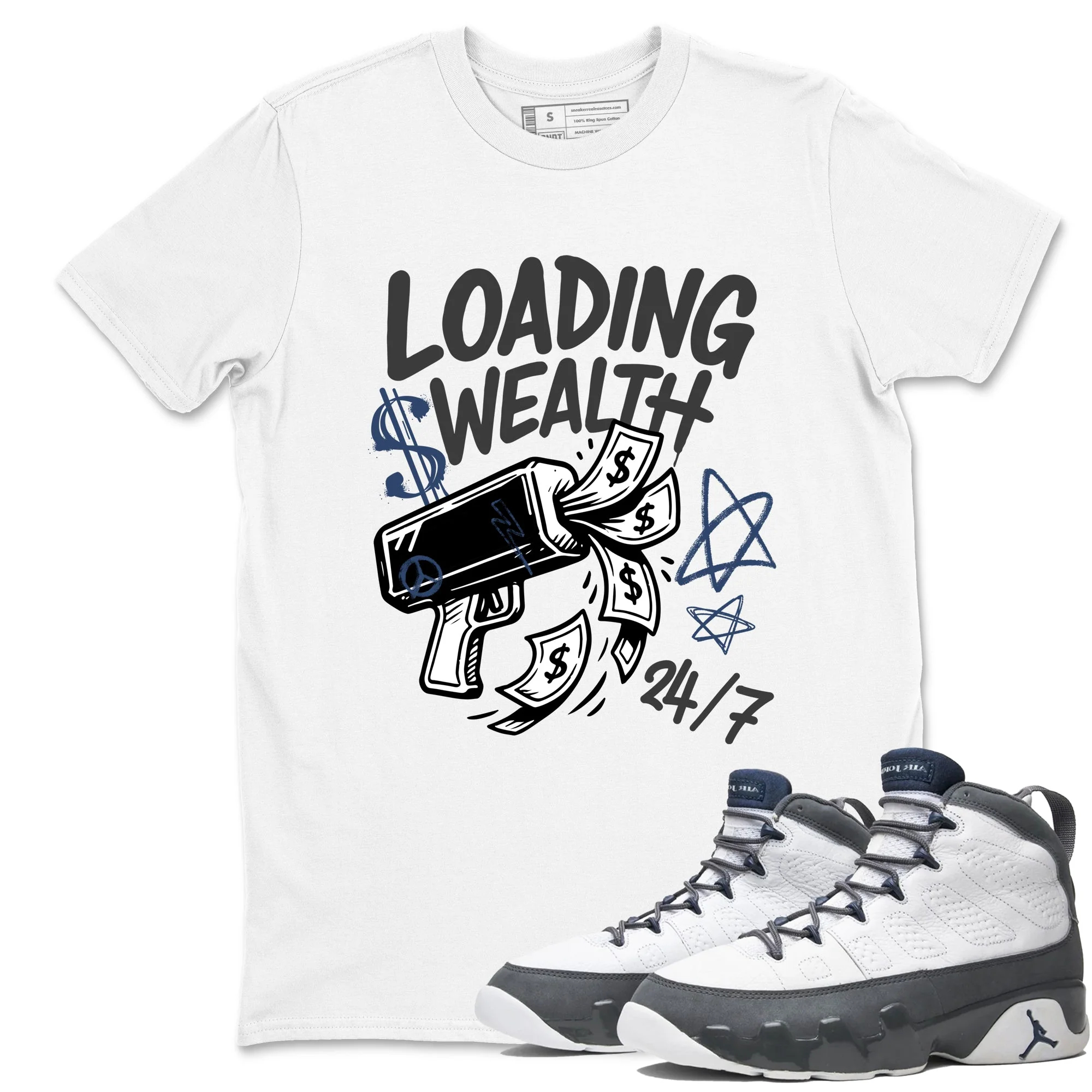 Loading Wealth Sneaker Tees - Air Jordan 9 Flint Grey