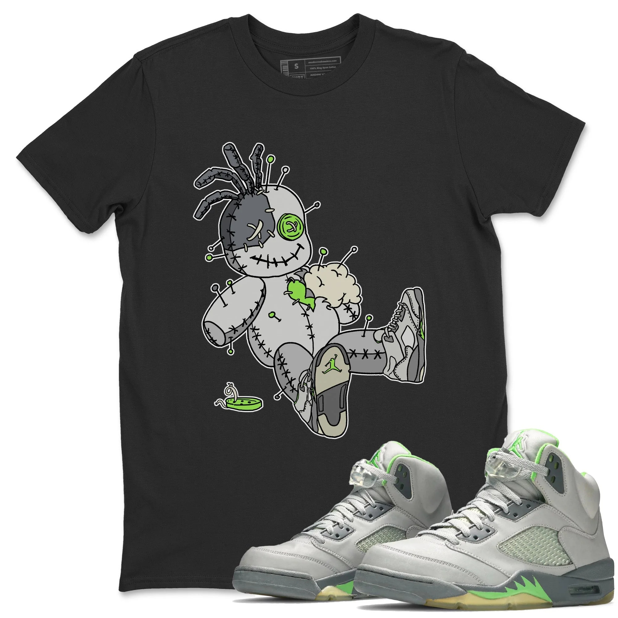 Voodoo Doll Unisex Tops - Air Jordan 5 Green Bean