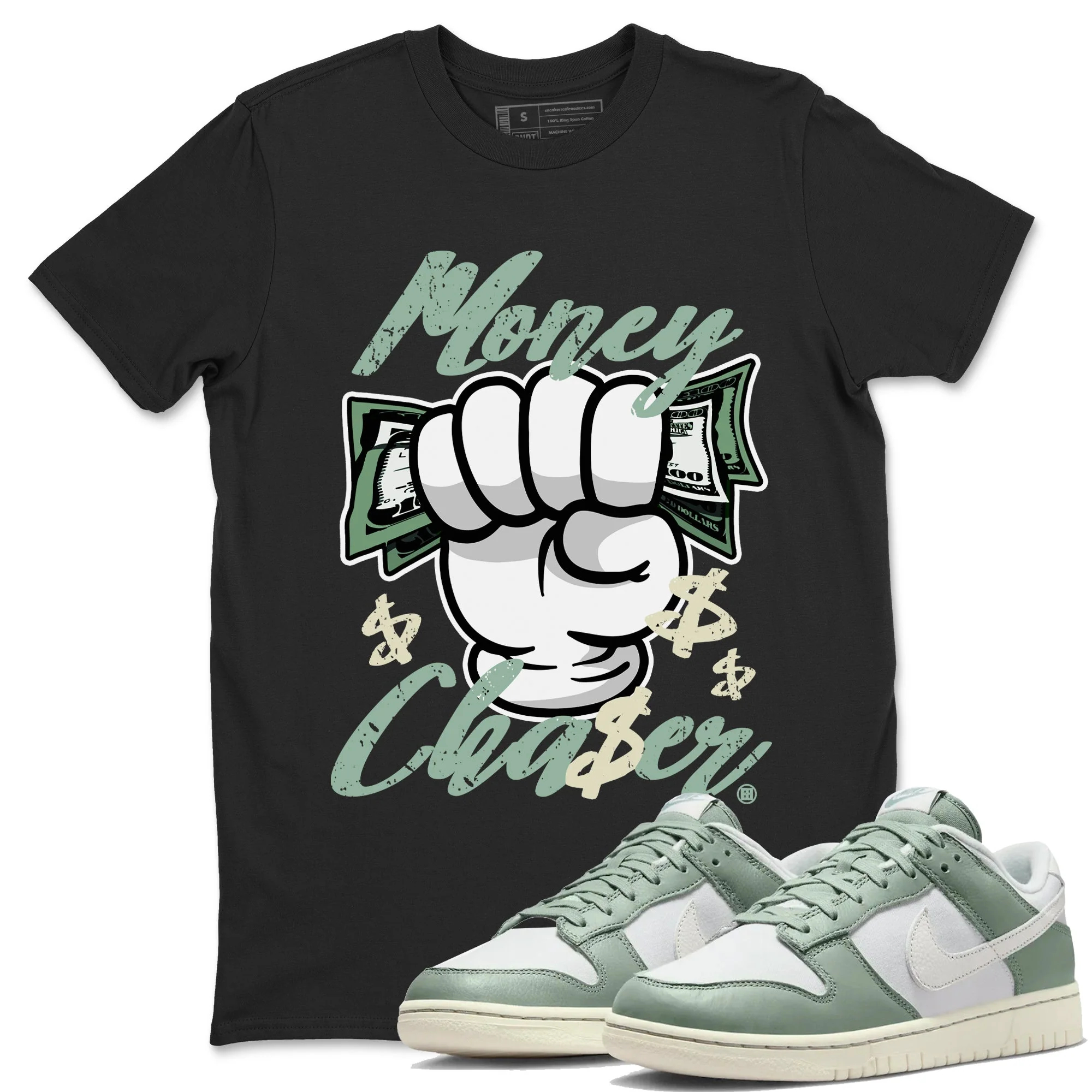 Money Chaser Unisex Tops - Dunk Mica Green
