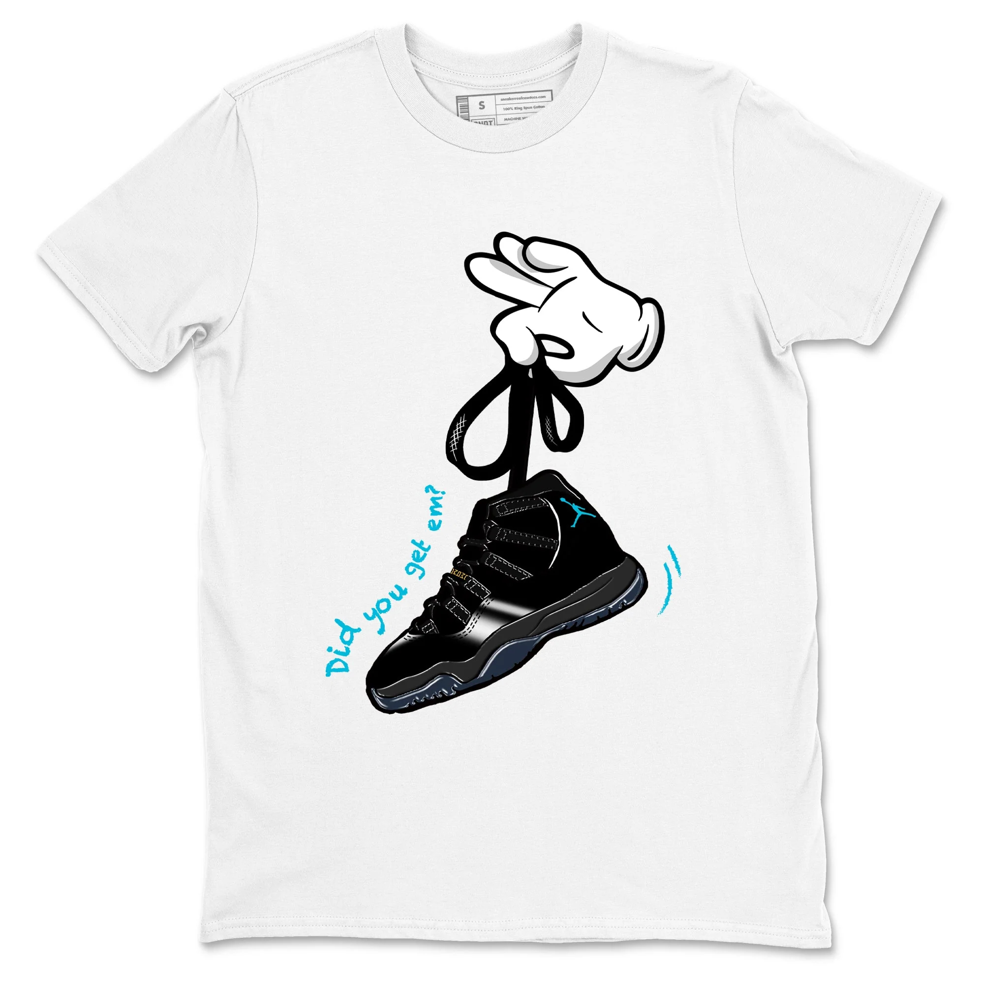 Cartoon Hands Sneaker Tees - Air Jordan 11 Gamma