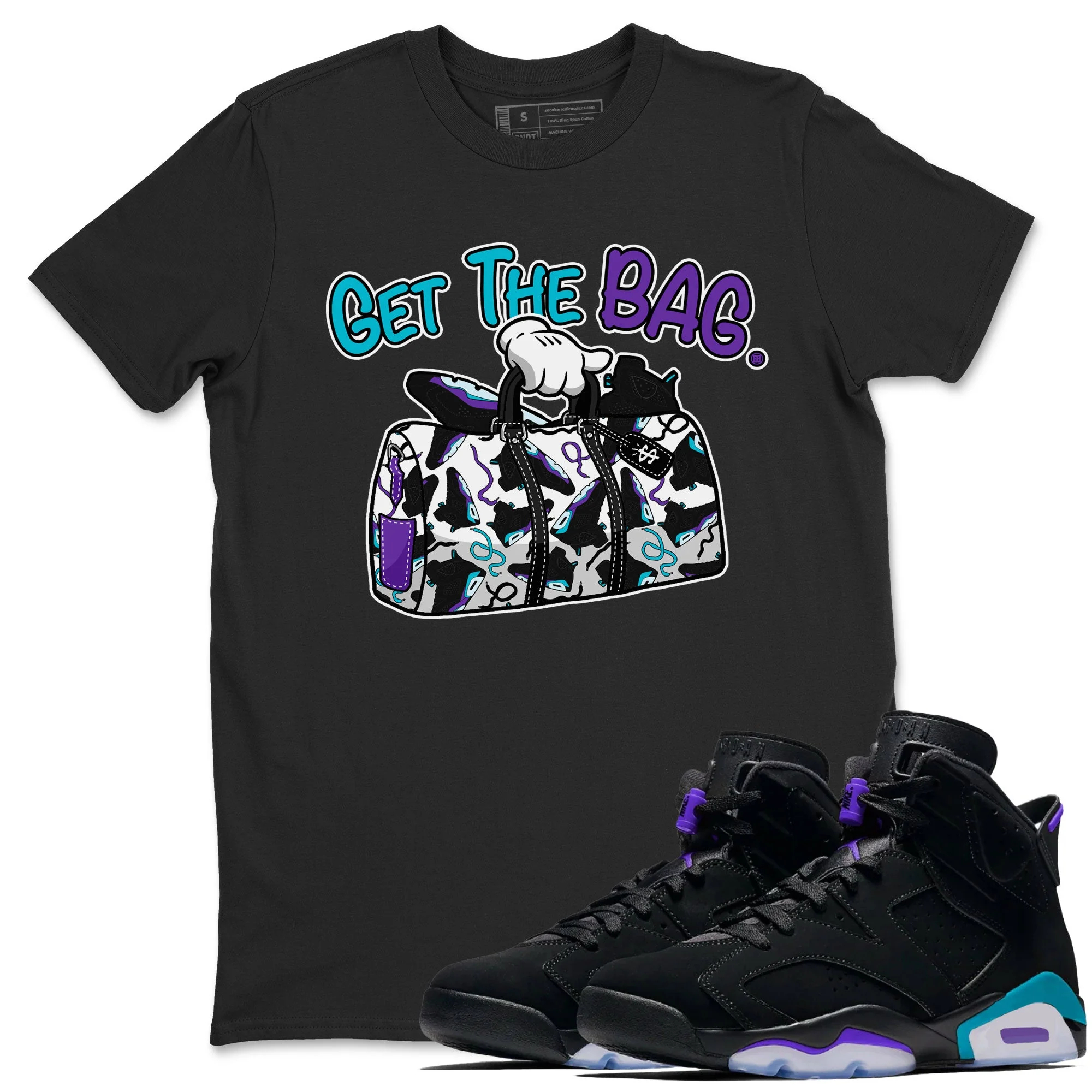 Get The Bag Unisex Tops - Air Jordan 6 Aqua