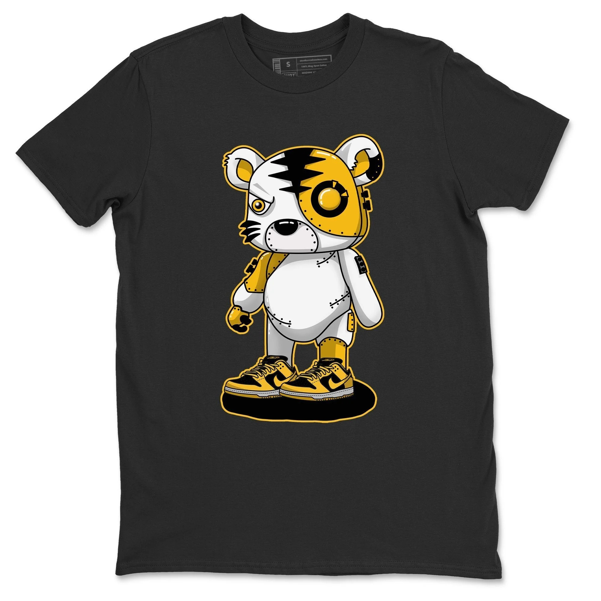 Cyborg Tiger Unisex Tops - Dunk Championship Goldenrod