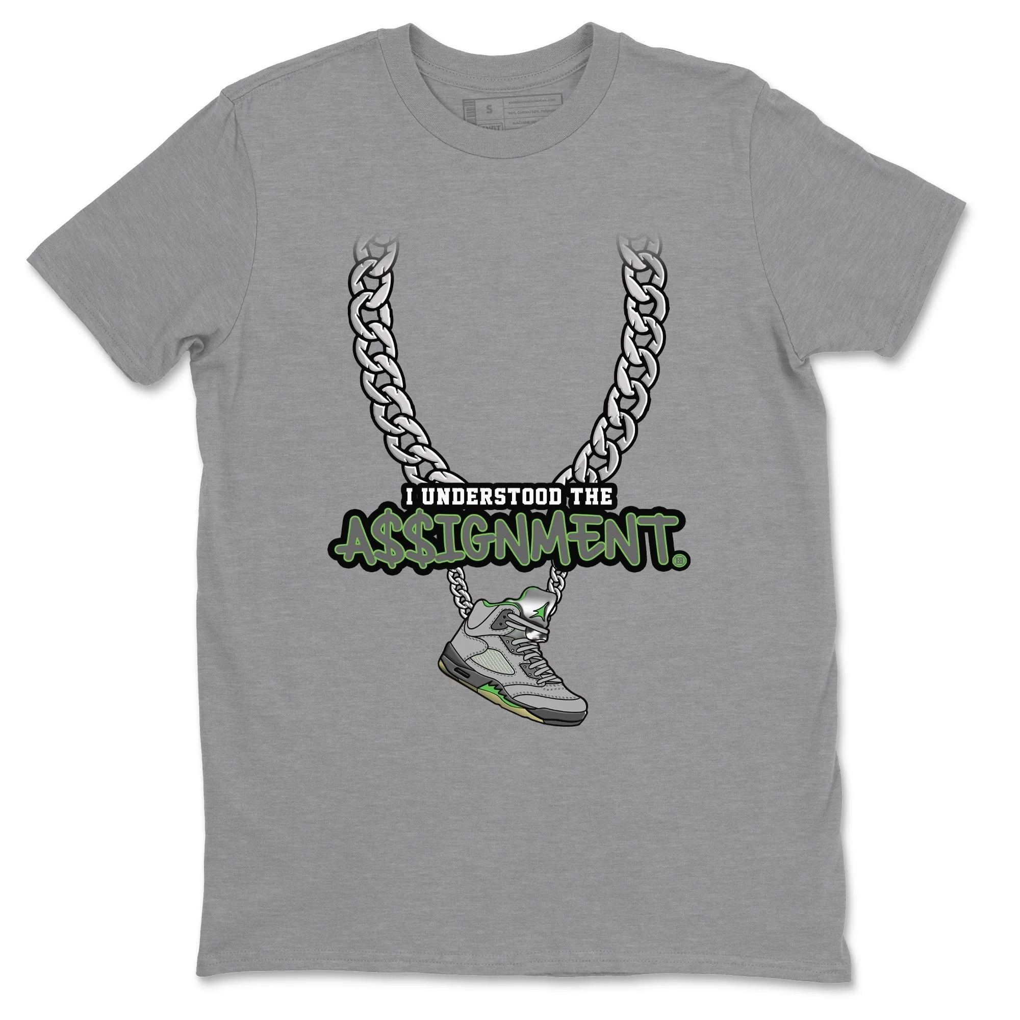 Understood Assignment Unisex Tops - Air Jordan 5 Green Bean
