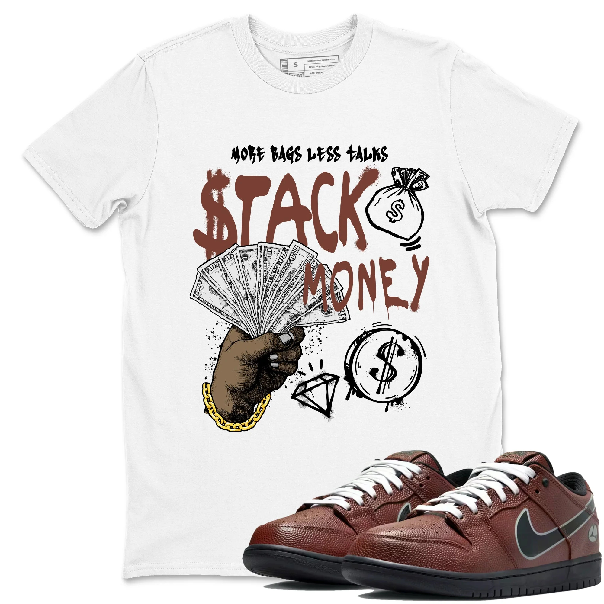 Stack Money Sneaker Tees - Dunk Low Football