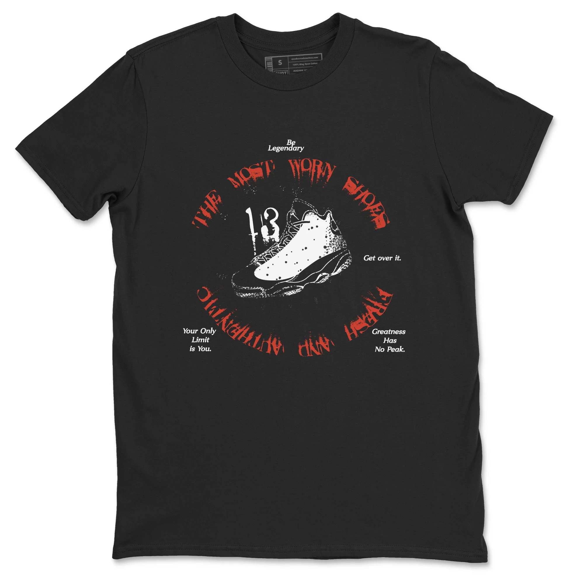 The Most Worn Shoes Sneaker Tees - Air Jordan 13 Dune Red