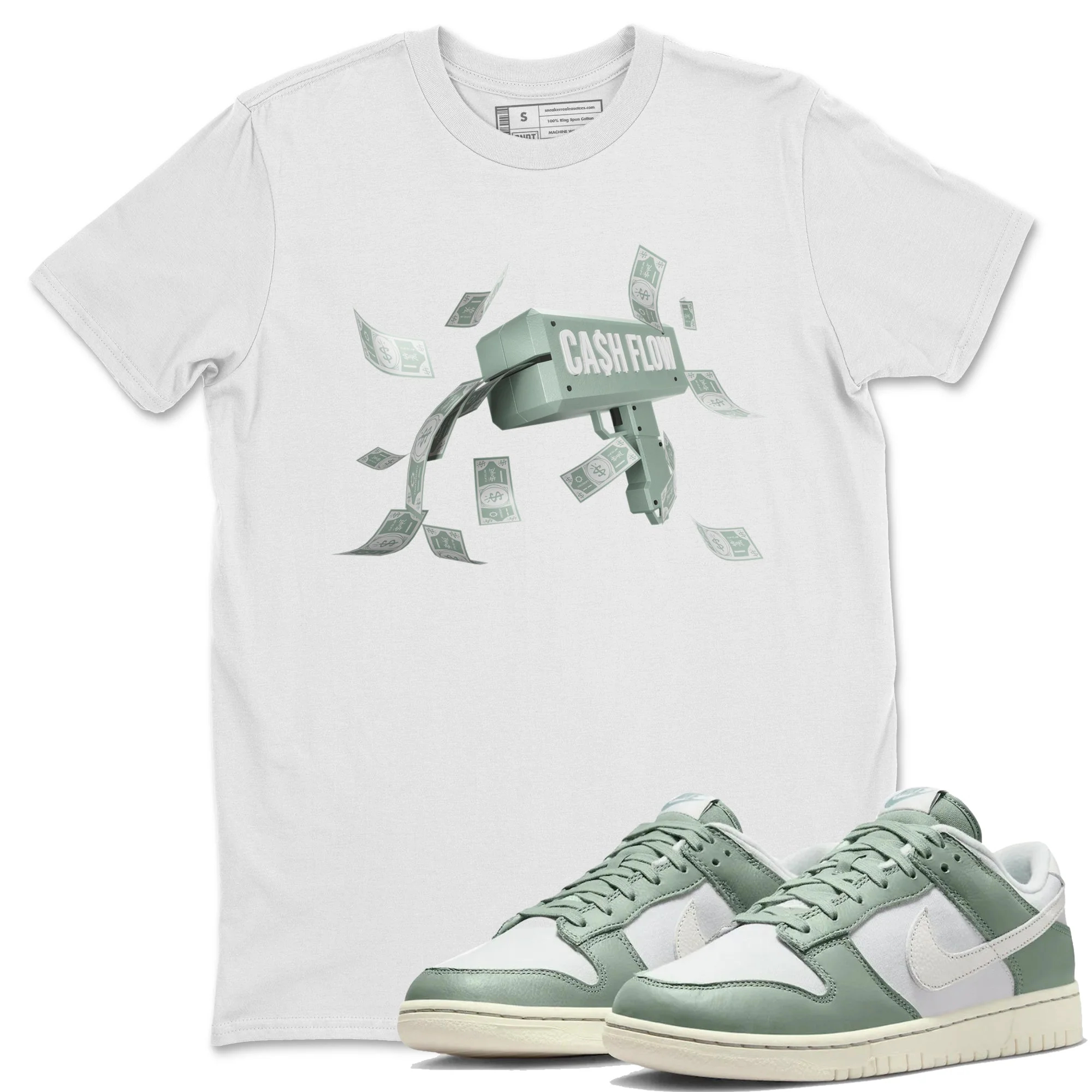 Cash Flow Unisex Tops - Dunk Mica Green