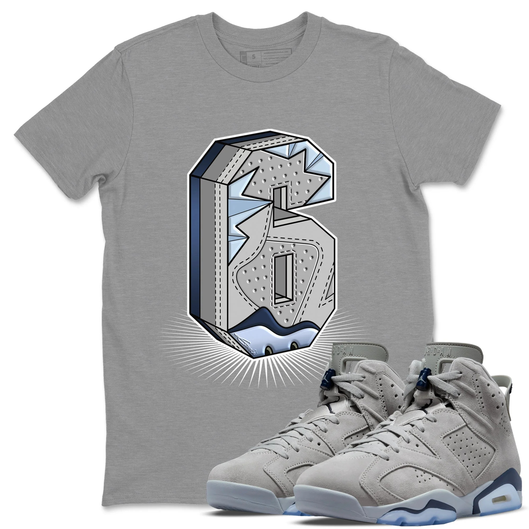 Six Statue Unisex Tops - Air Jordan 6 Georgetown