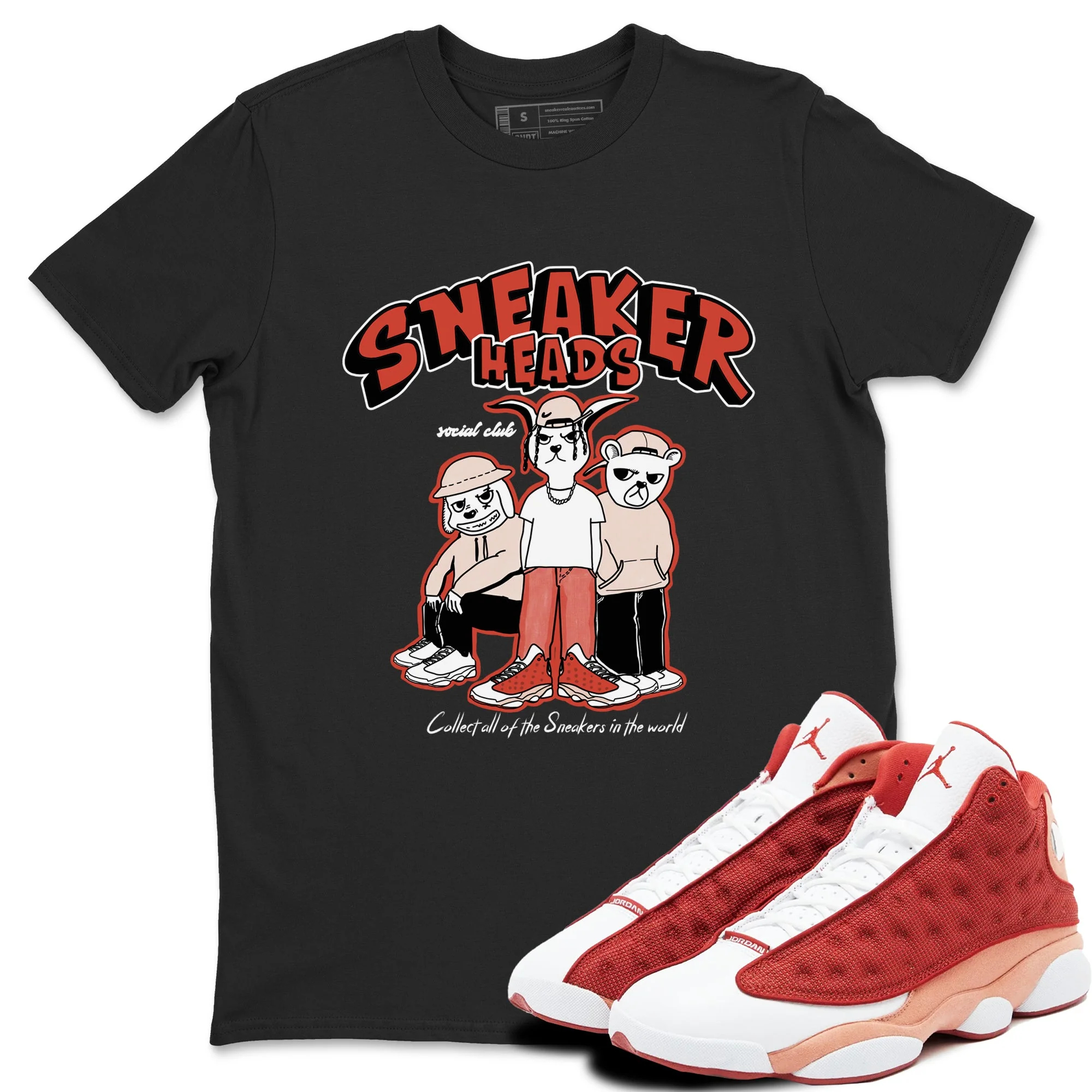 Sneakerheads Social Club Sneaker Tees - Air Jordan 13 Dune Red