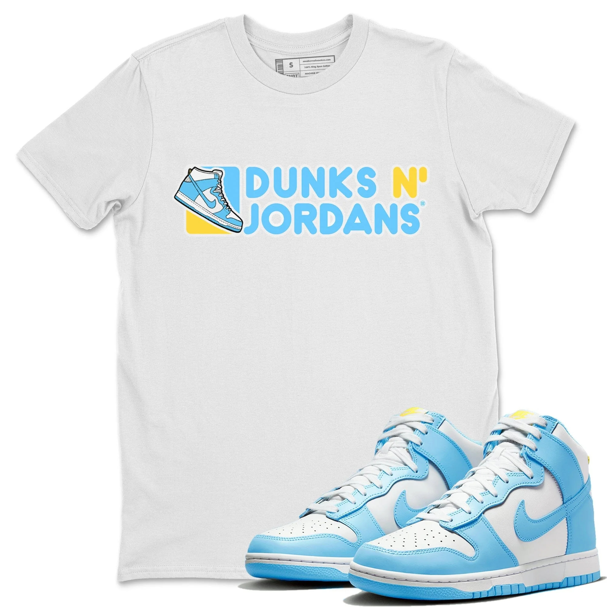 Dunks N Air Jordans Unisex Tops - Dunk Blue Chill