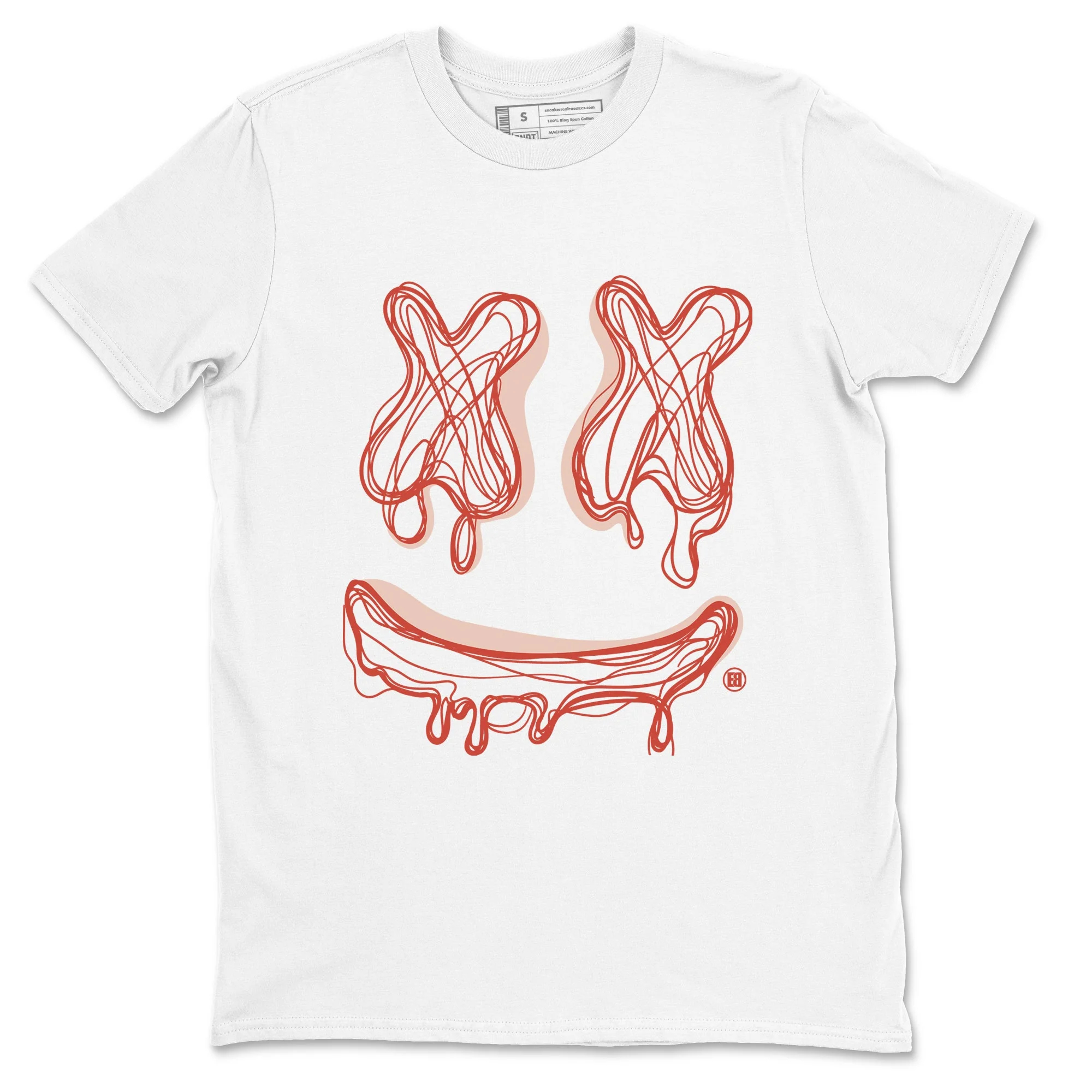 Smile Doodle Sneaker Tees - Air Jordan 13 Dune Red