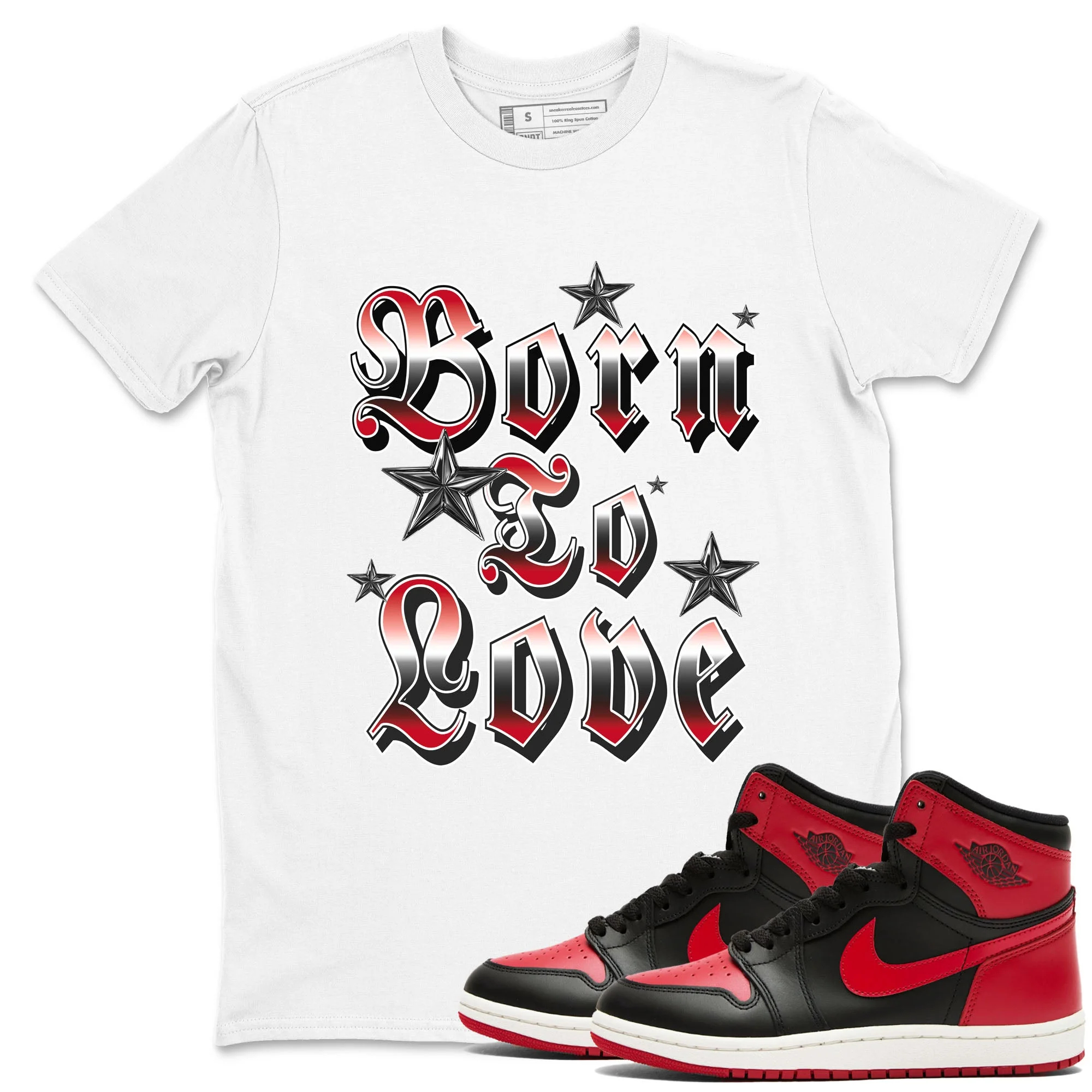 Born To Love Sneaker Tees - Air Jordan 1 '85 Bred