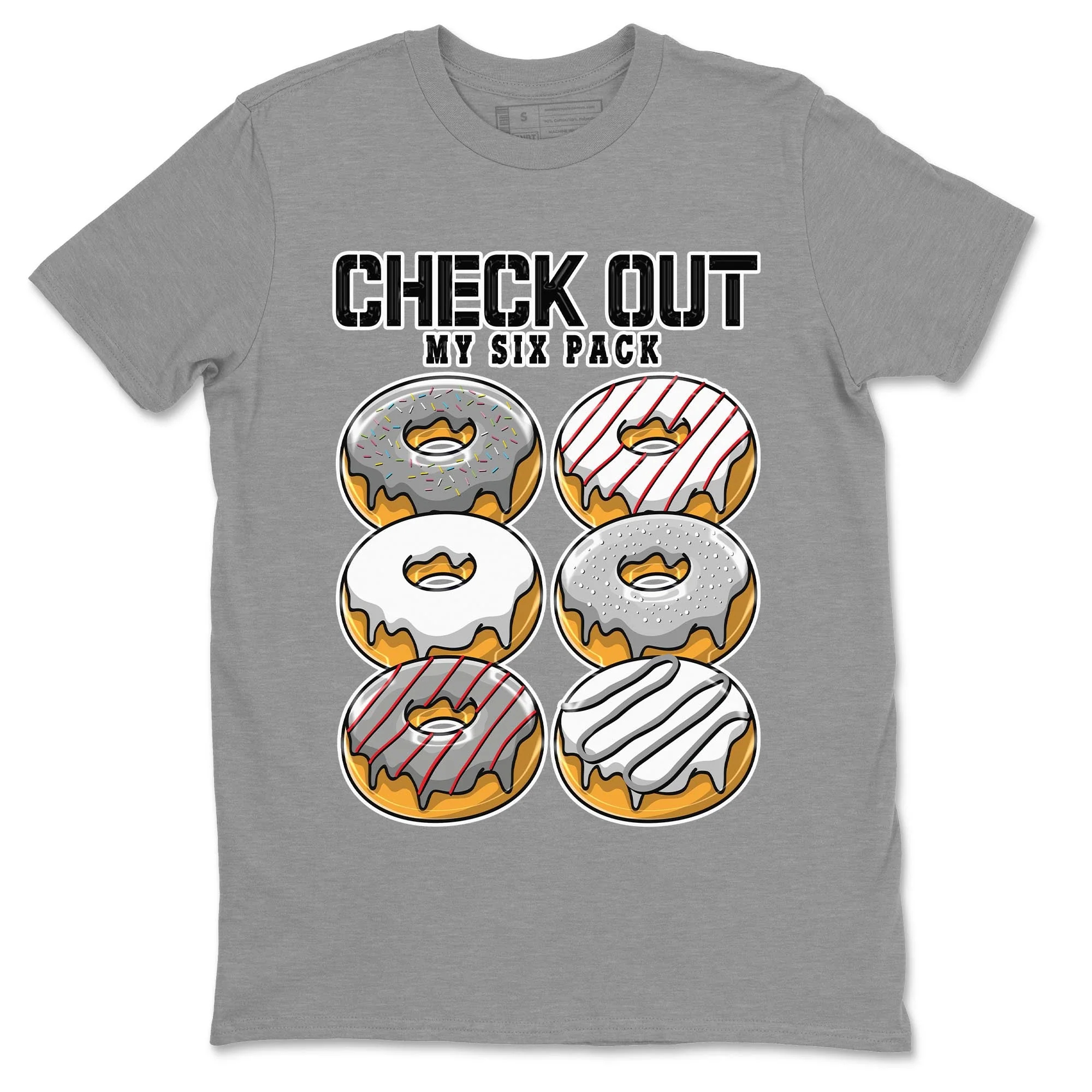 Check Out My Six Pack Unisex Tops - Air Jordan 13 Wolf Grey