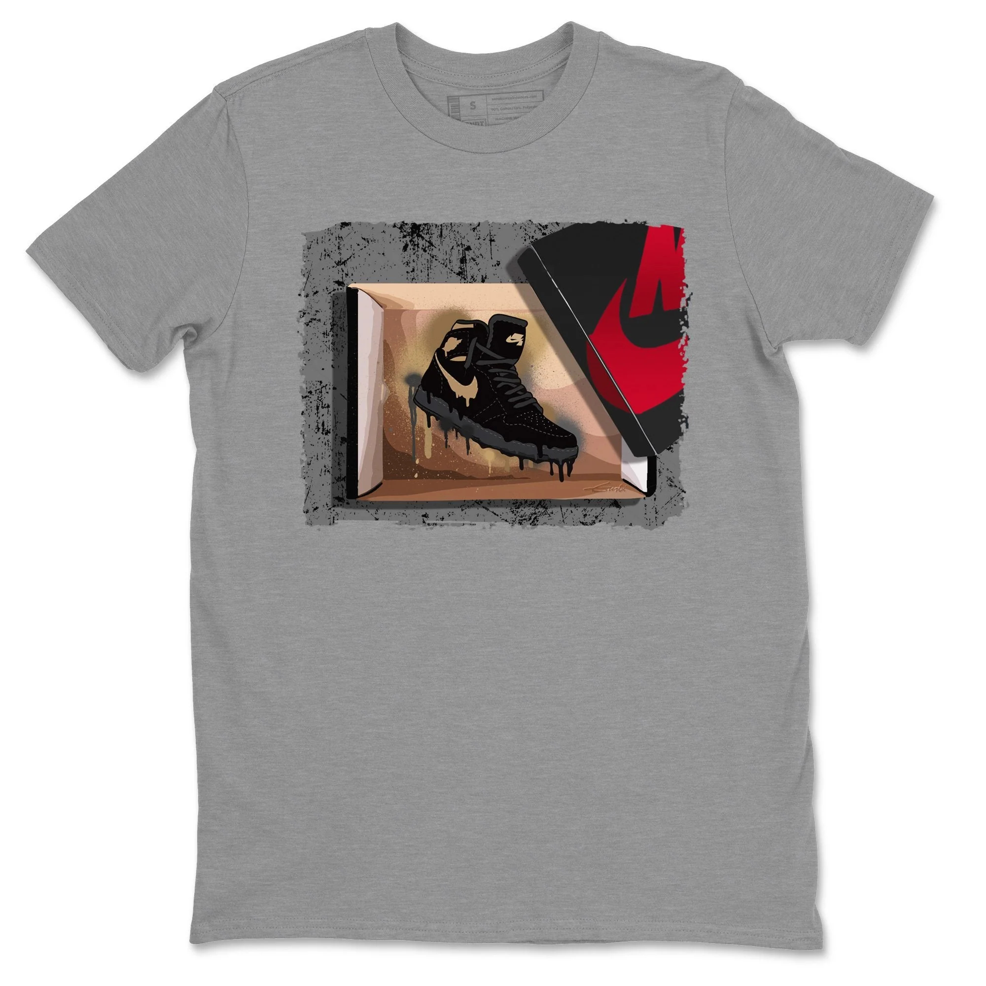 New Kicks Unisex Tops - Air Jordan 1 Black Metallic Gold