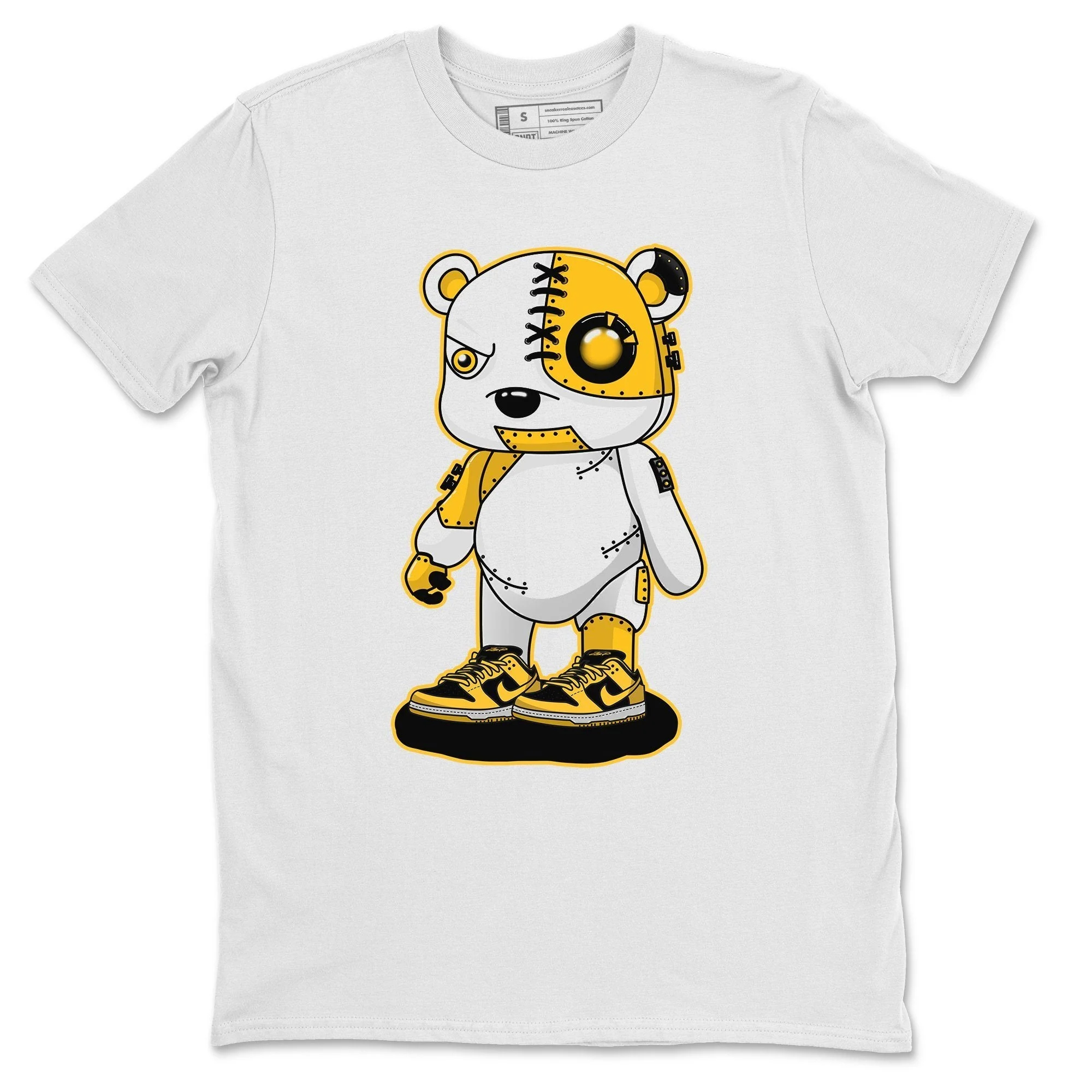 Cyborg Bear Unisex Tops - Dunk Championship Goldenrod