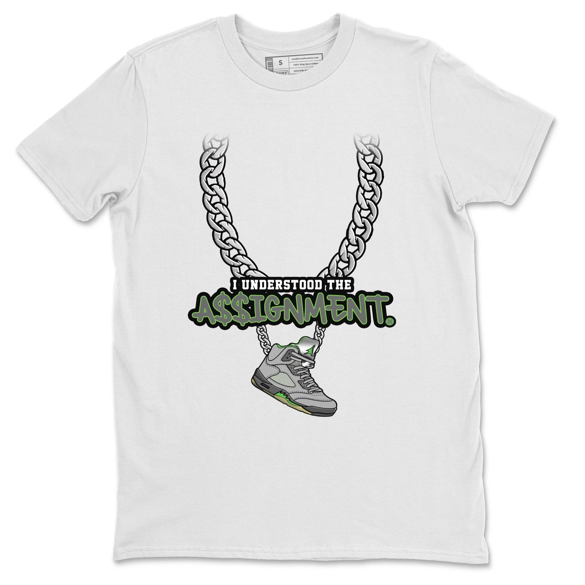 Understood Assignment Unisex Tops - Air Jordan 5 Green Bean