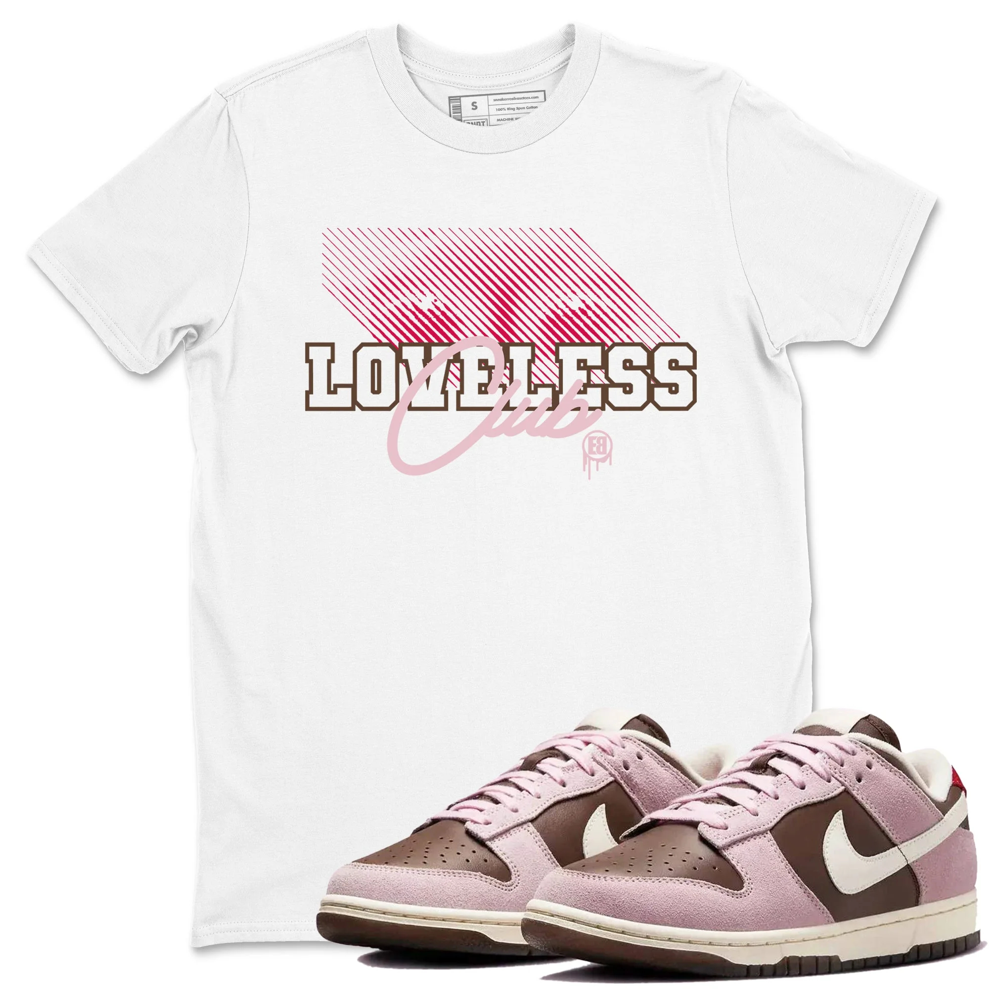 Loveless Club Sneaker Tees - Dunk Cacao Wow And Pink Foam