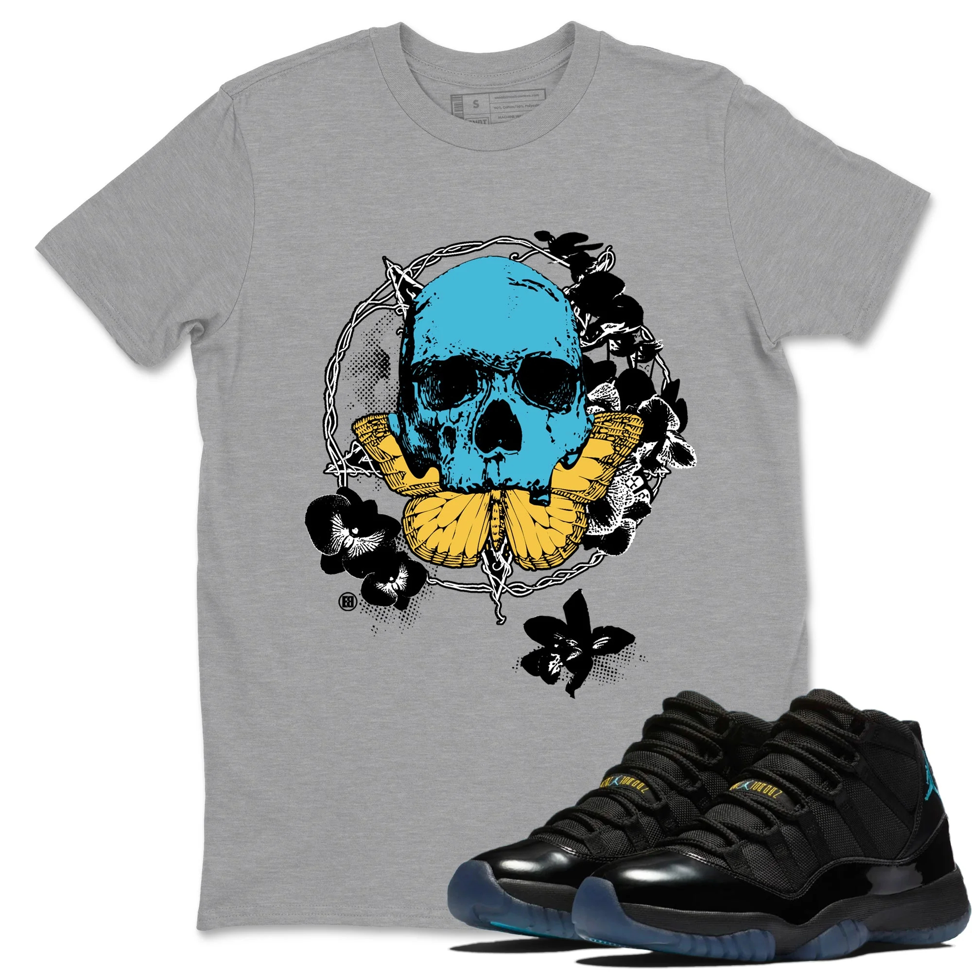 Carpe Diem Skull Sneaker Tees - Air Jordan 11 Gamma