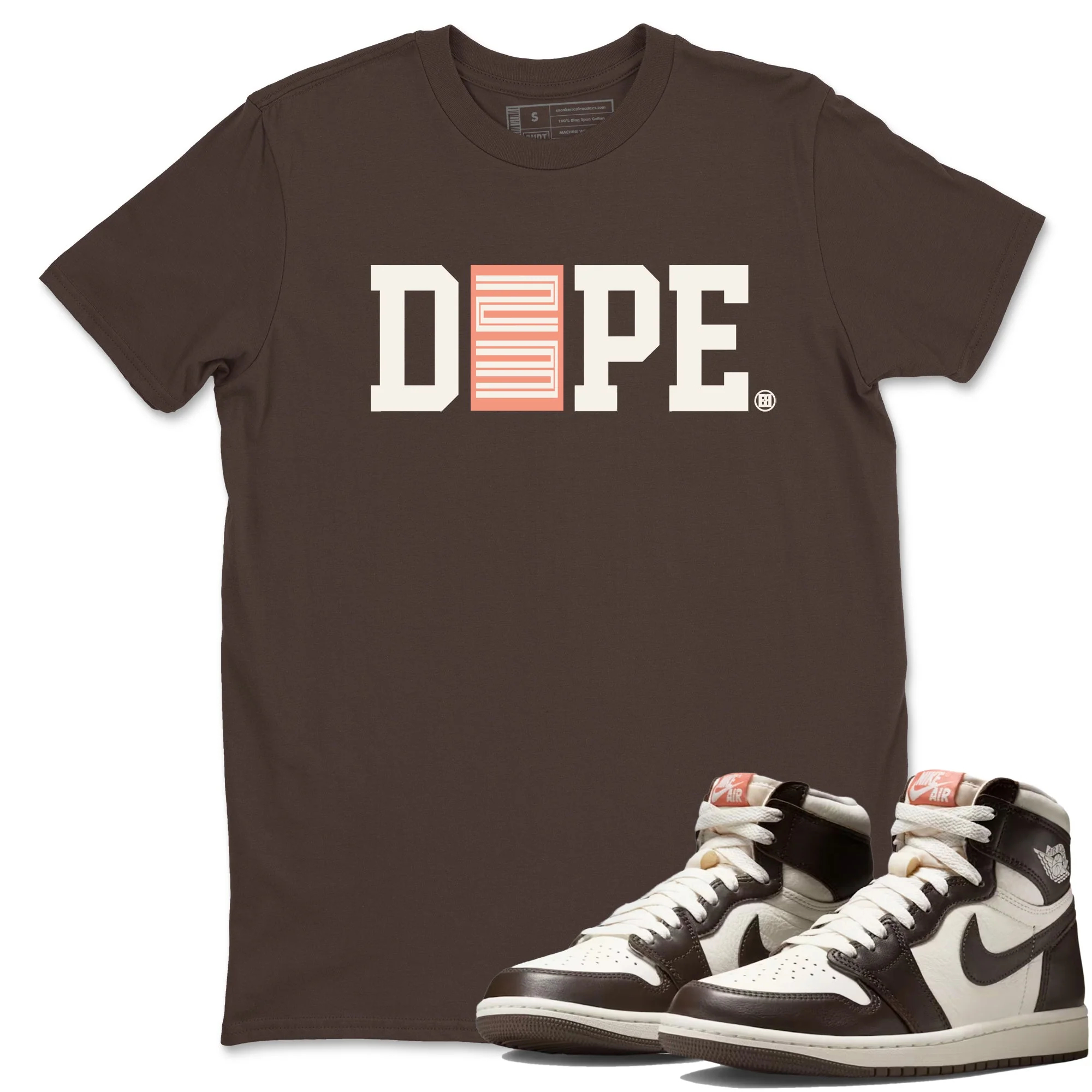 Dope 23 Sneaker Tees - Air Jordan 1 Baroque Brown