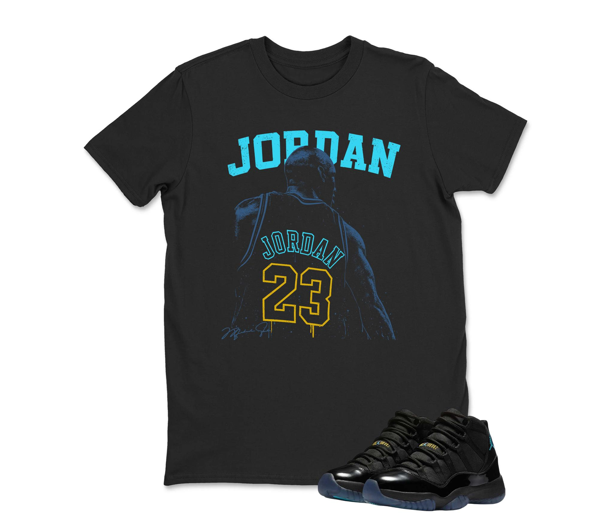 Jordan 11 Gamma Matching Sneaker Tee Shirt Black - Sneaker Shirt , Unisex Shirt Match Sneaker