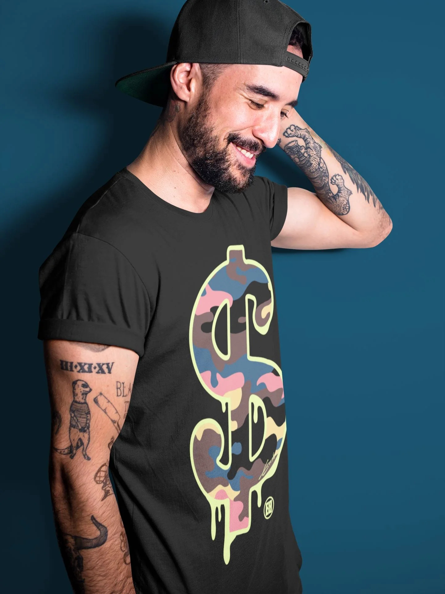 Dollar Camo Unisex Tops - Air Jordan 1 Bio Hack